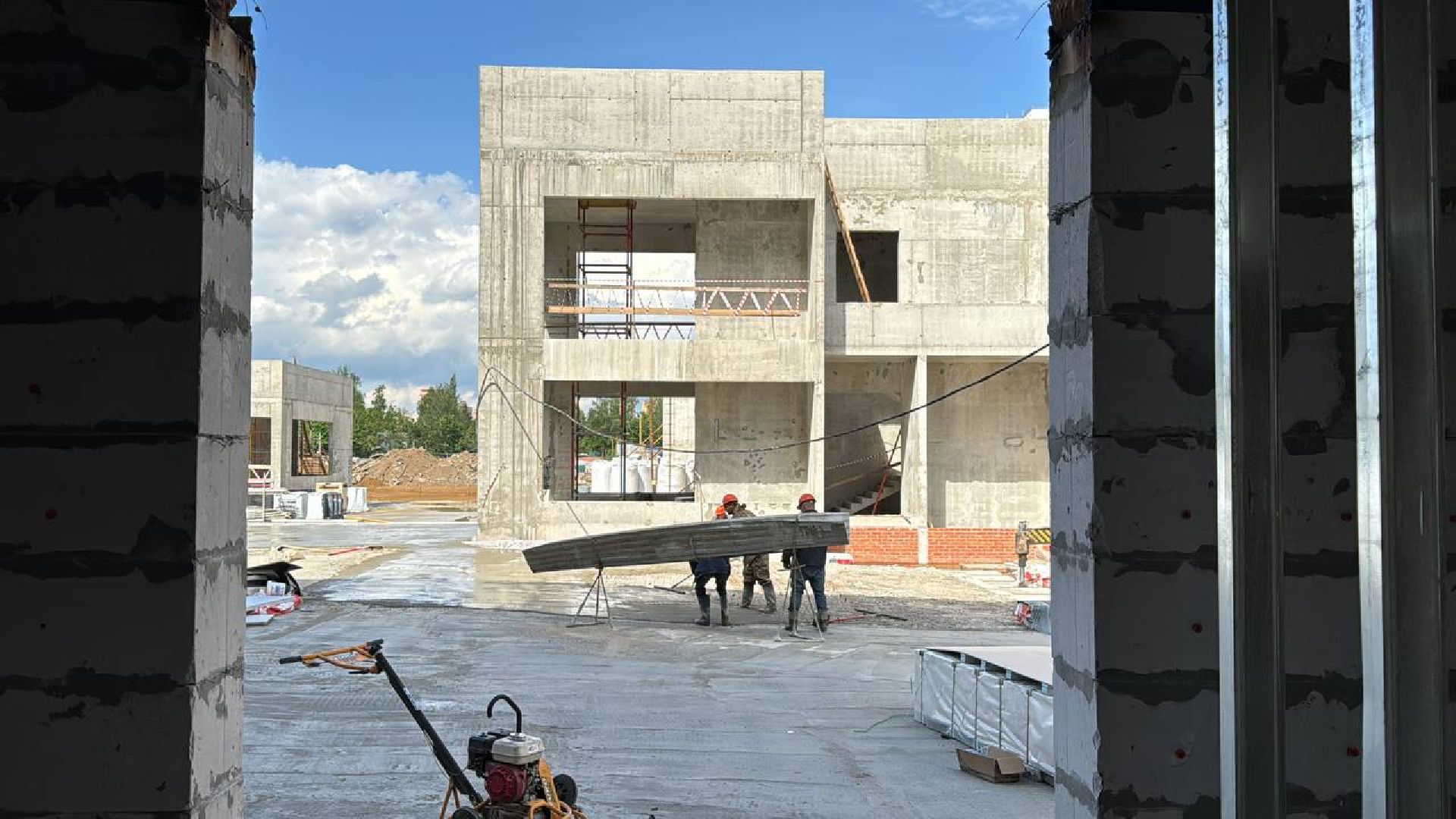 строительсво, больница, ольгино,