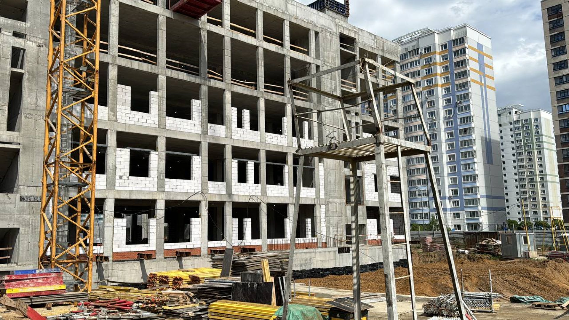 строительсво, больница, ольгино,