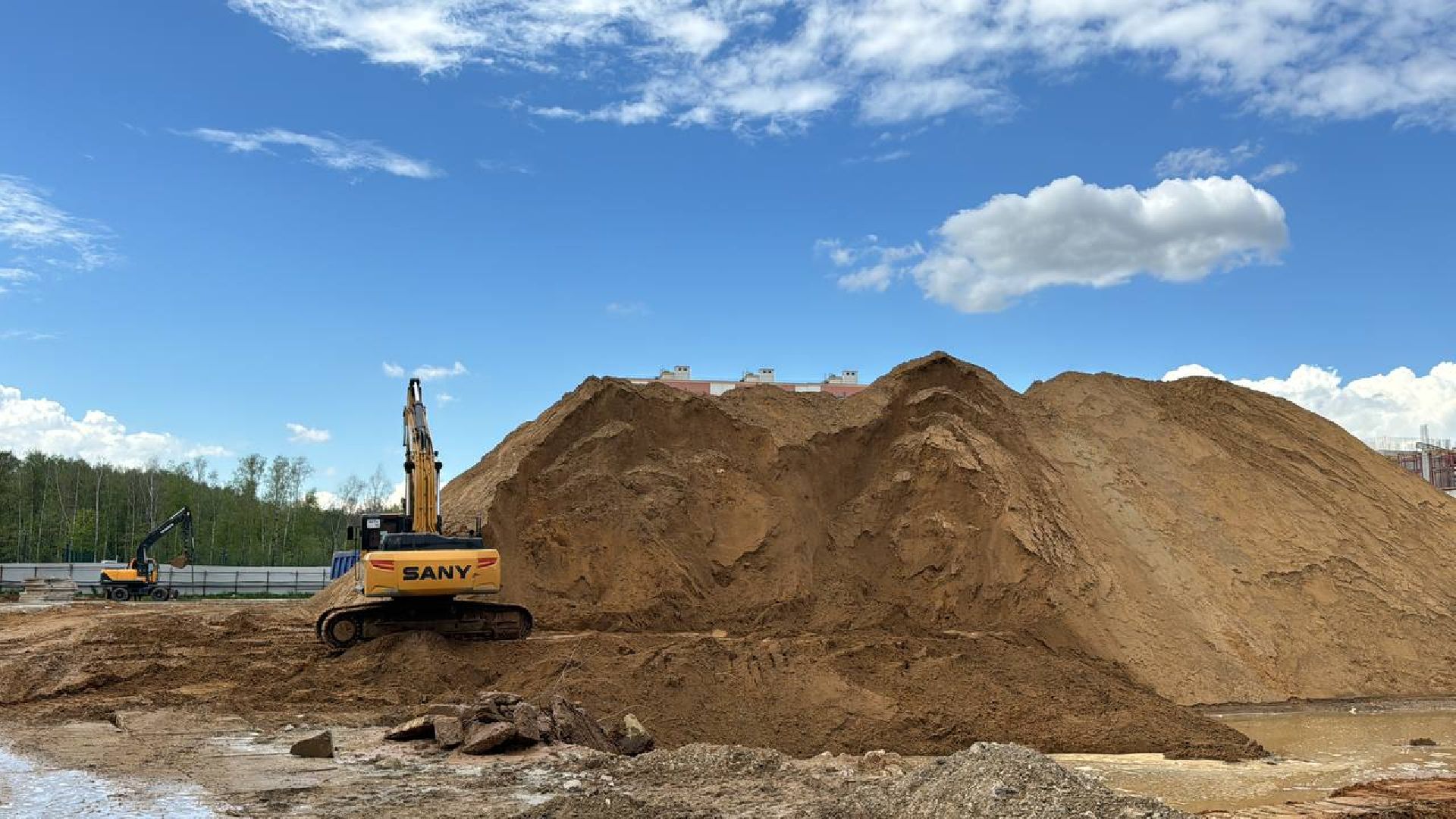 строительсво, больница, ольгино,