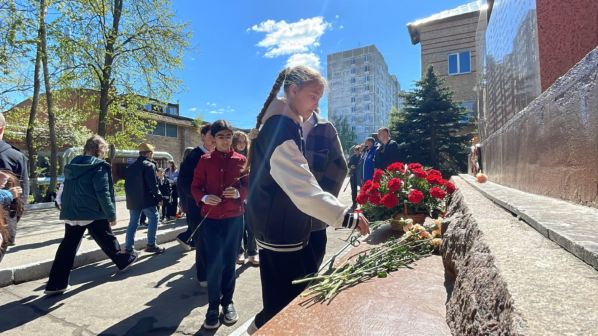 День Победы, школа, мемориал, Одинцово, завод,