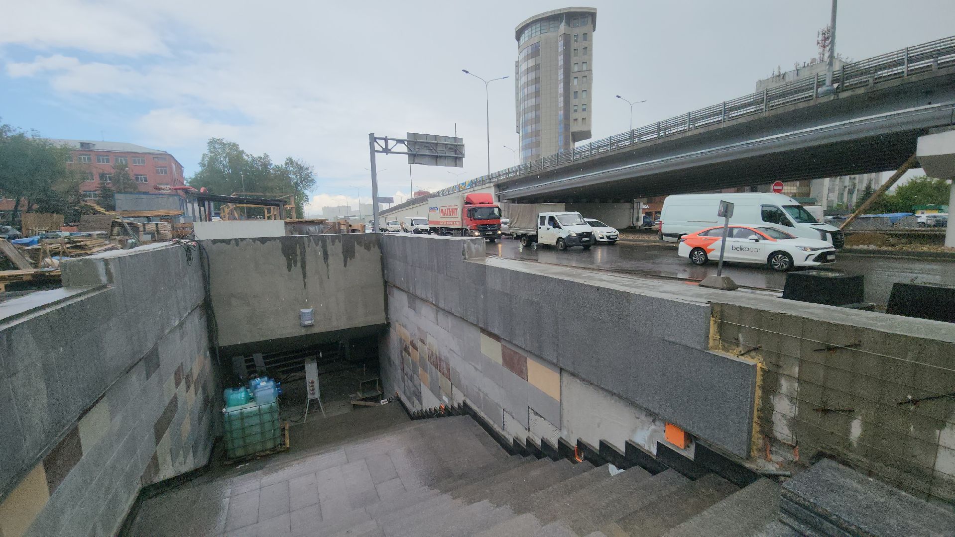 Люберцы, строительство, подземный пешеходный переход, реконструкция октябрьского проспекта,
