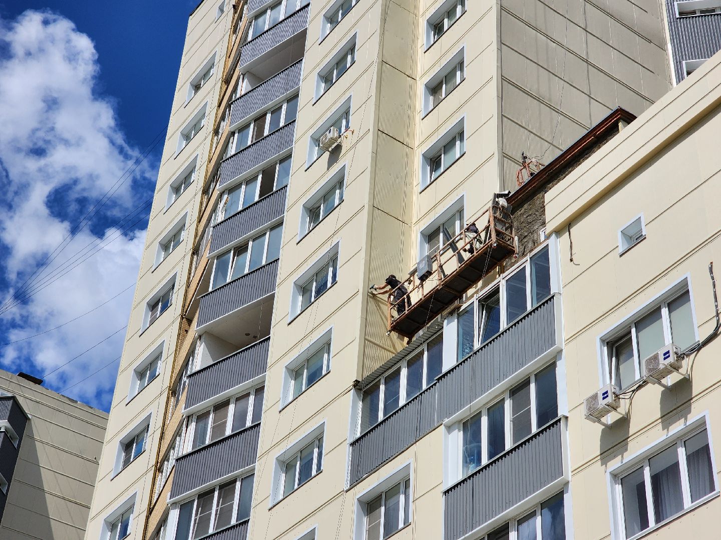 чехов, улица дружбы, жк посейдон, капремонт фасада, реконструкция, утепление, облицовка, наружная отделка фасада, теплоизоляция, гидроизоляция, капитальный ремонт,