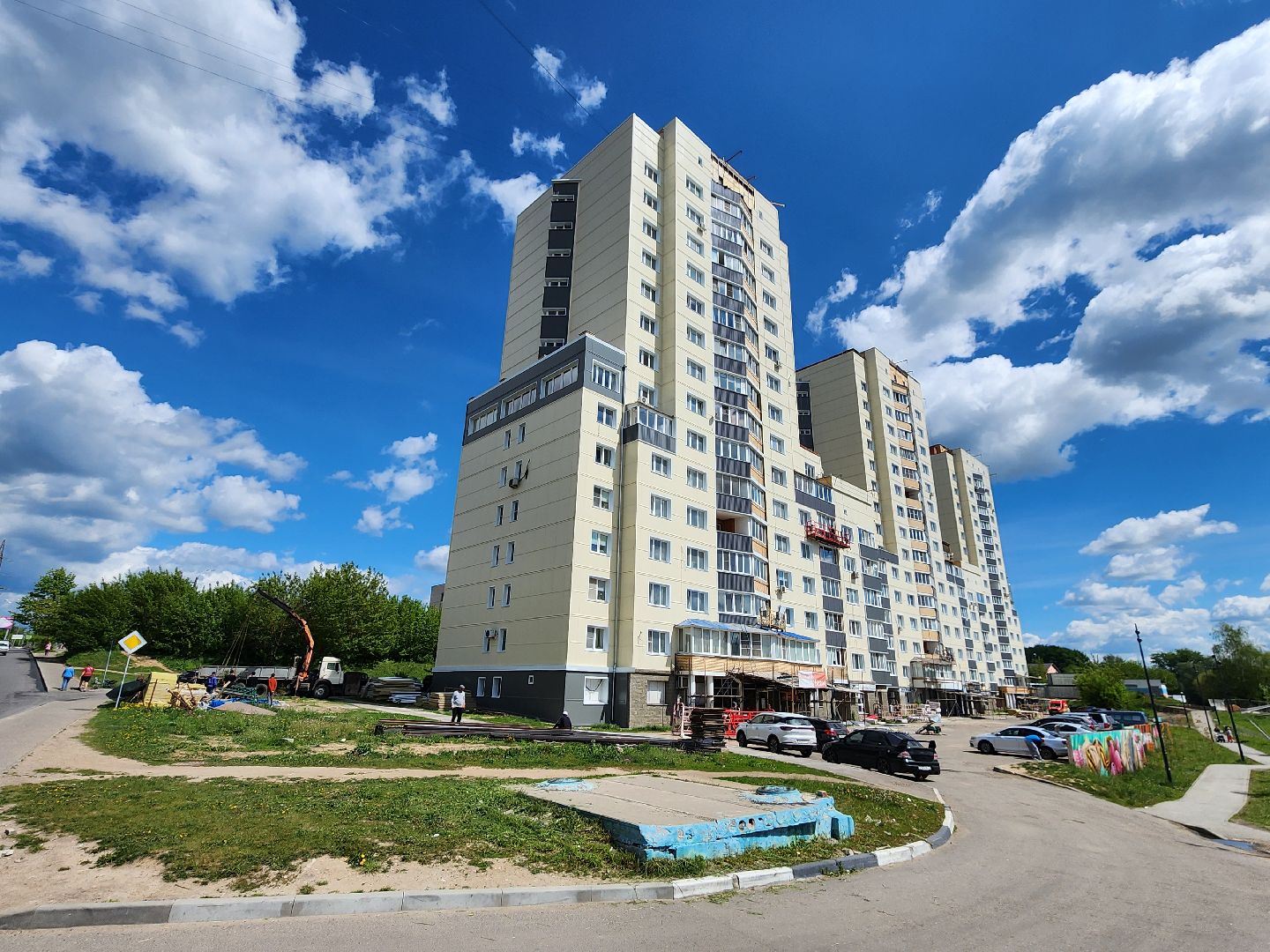 чехов, улица дружбы, жк посейдон, капремонт фасада, реконструкция, утепление, облицовка, наружная отделка фасада, теплоизоляция, гидроизоляция, капитальный ремонт,