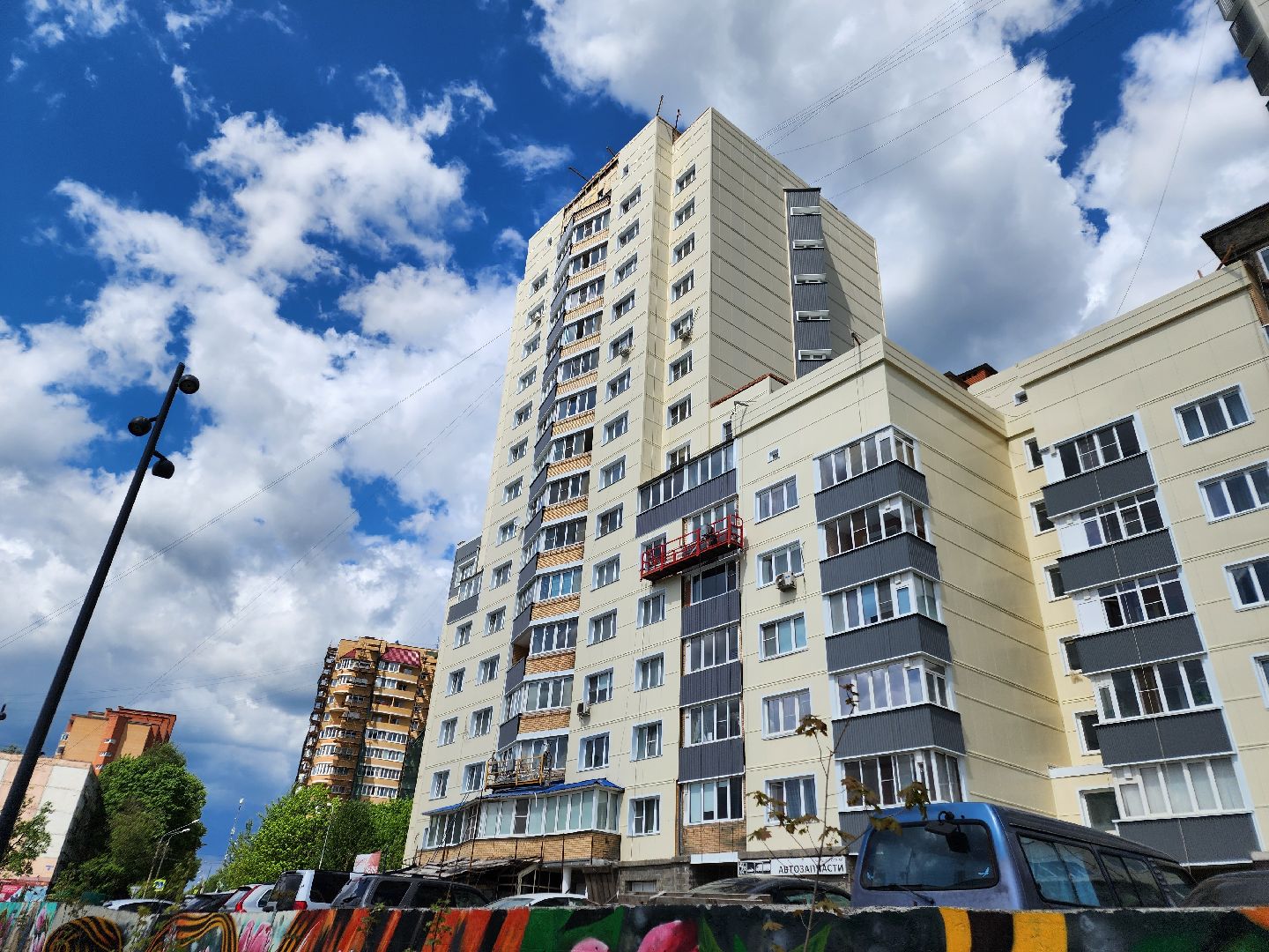 чехов, улица дружбы, жк посейдон, капремонт фасада, реконструкция, утепление, облицовка, наружная отделка фасада, теплоизоляция, гидроизоляция, капитальный ремонт,