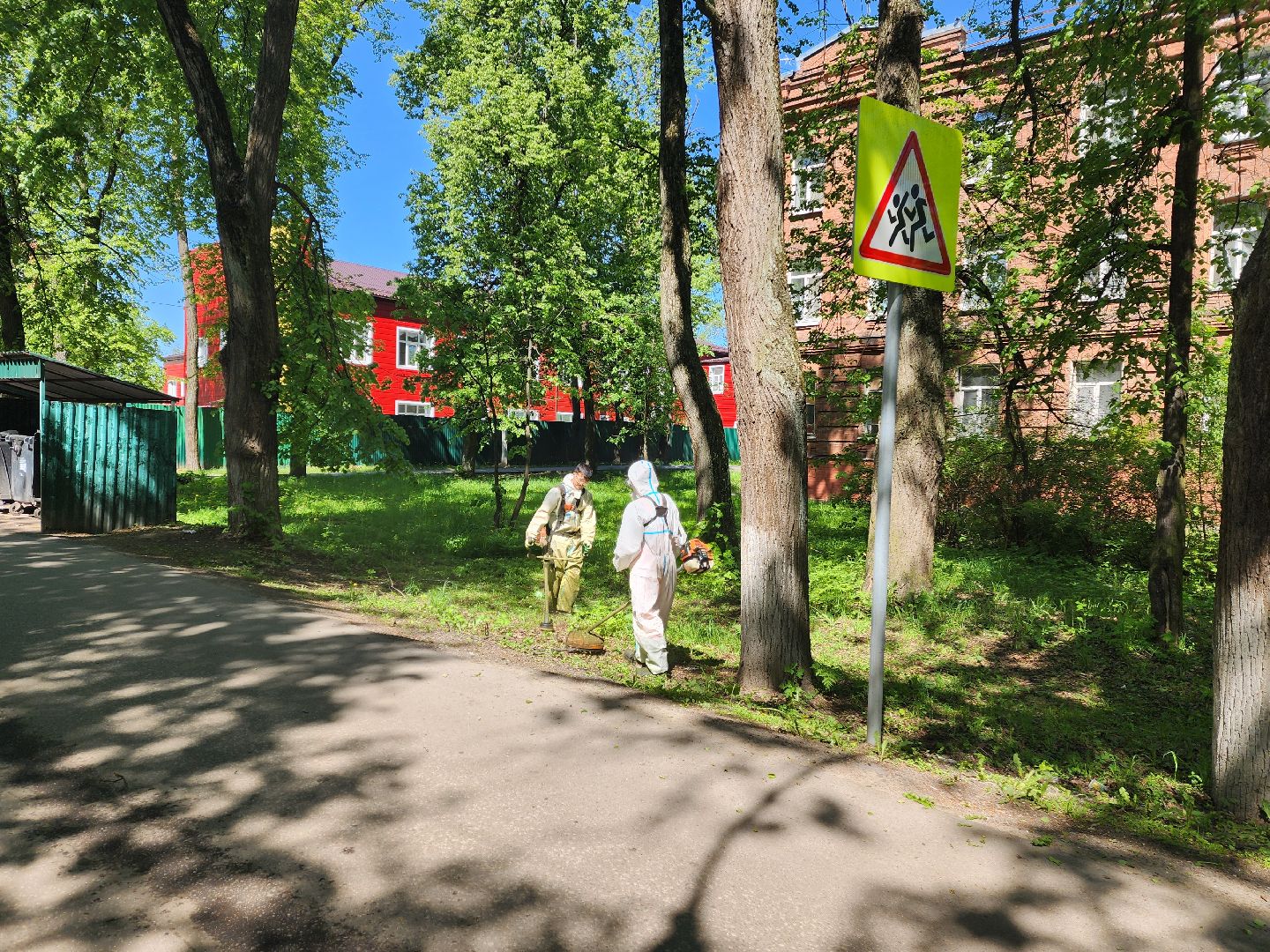 красноармейск, городской округ пушкинский, покос травы, благоустройство 2025,