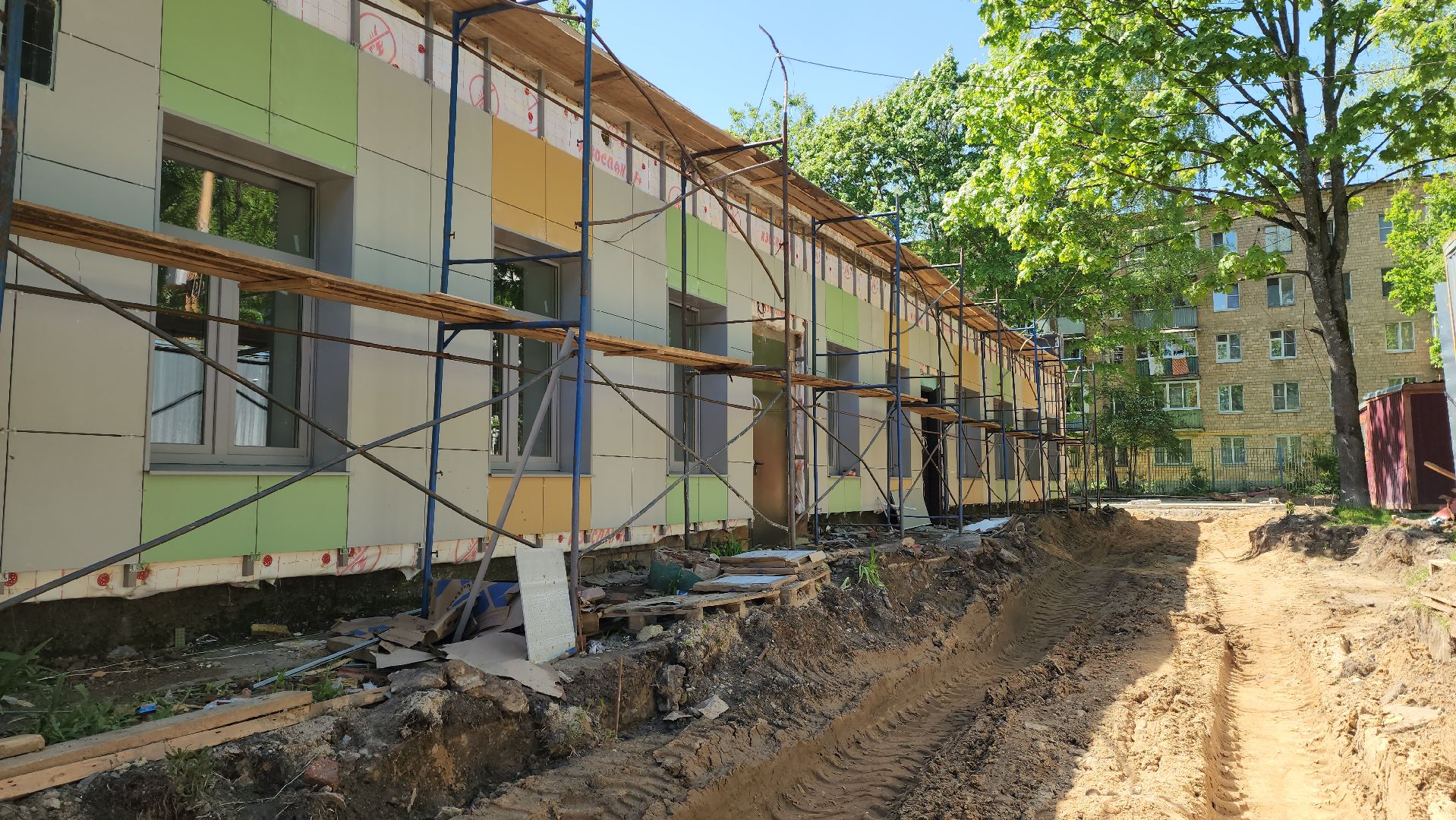 красногорск, стройка,дошкольное отделение,