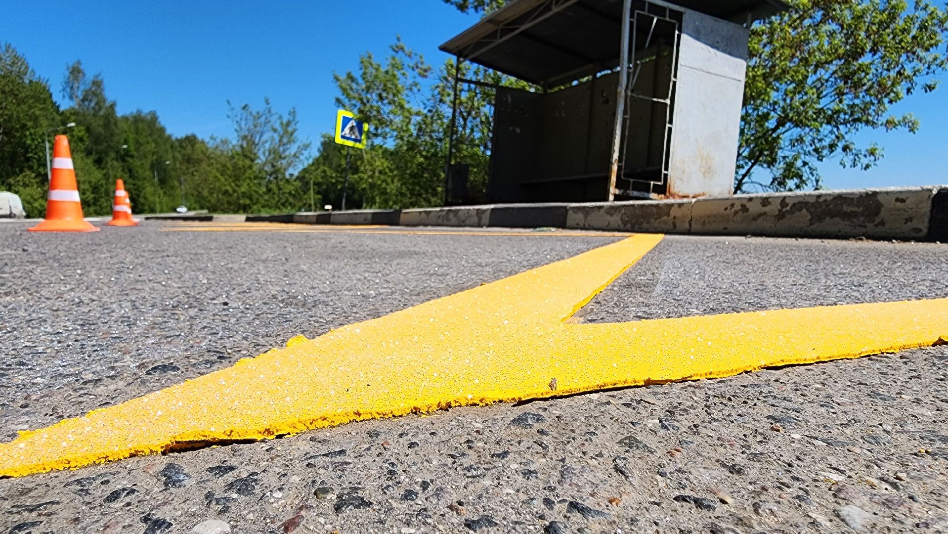 солнечногорск, дороги, разметка, тимоновское шоссе,