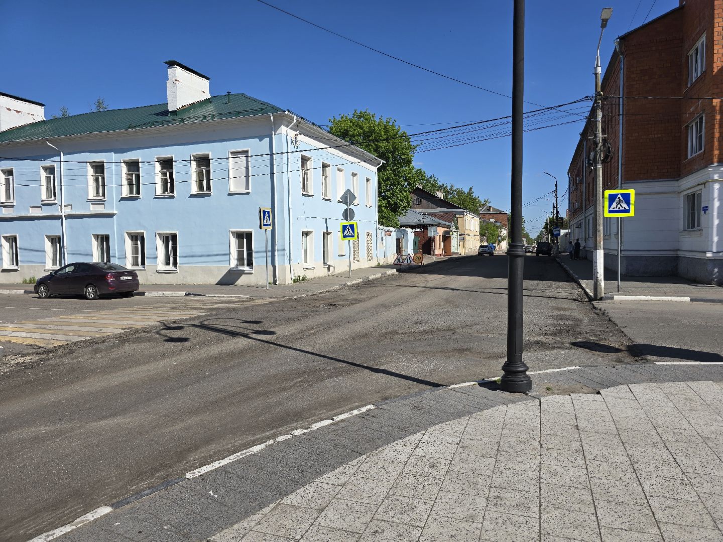 Коломна , дорожный ремонт, новый асфальт,