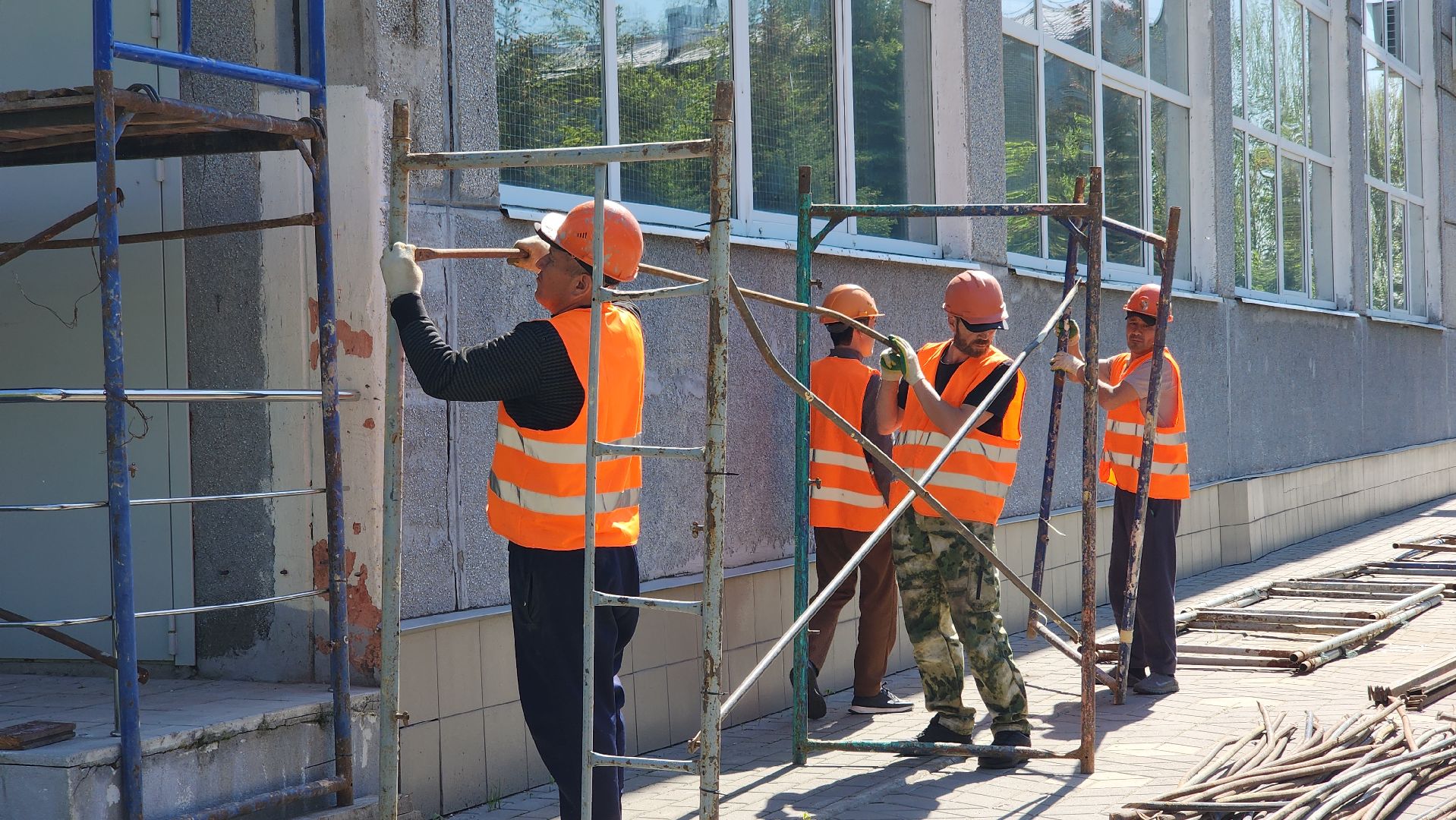 строительство, капремонт школы, лосино-петровский,