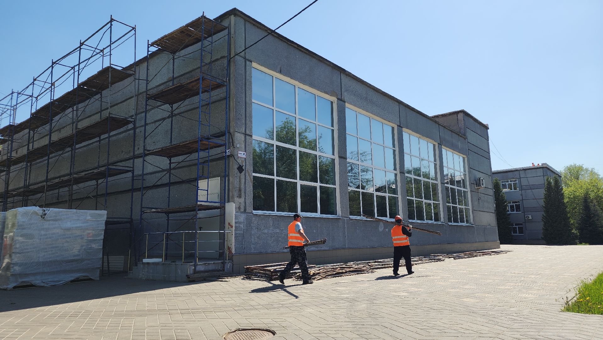 строительство, капремонт школы, лосино-петровский,