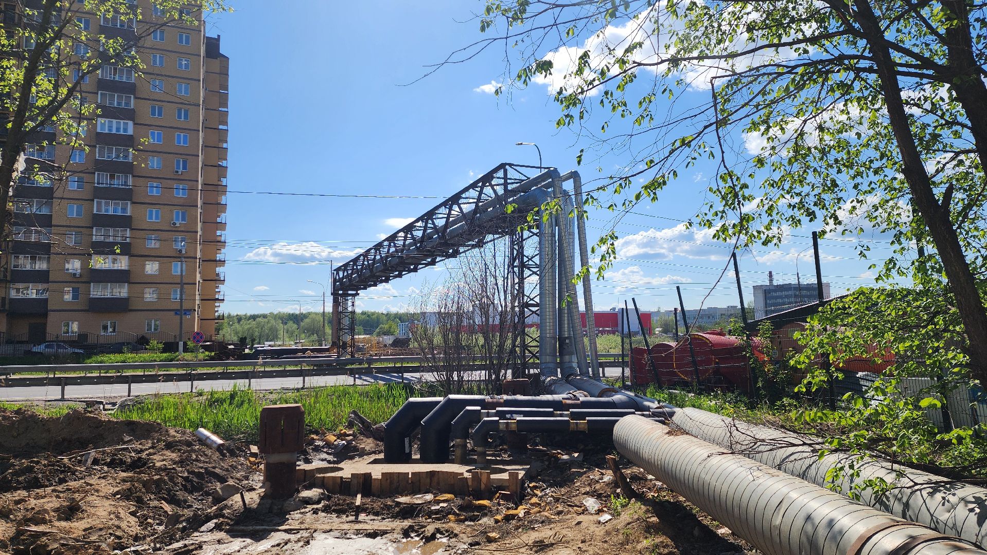 солнечногорск, красная улица,  благоустройство, капремонт теплосети, котельная гэмз,