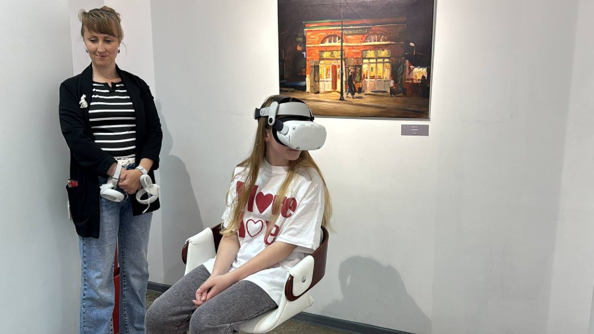 выставка, открытие, виртуальная реальность, картинная галерея,