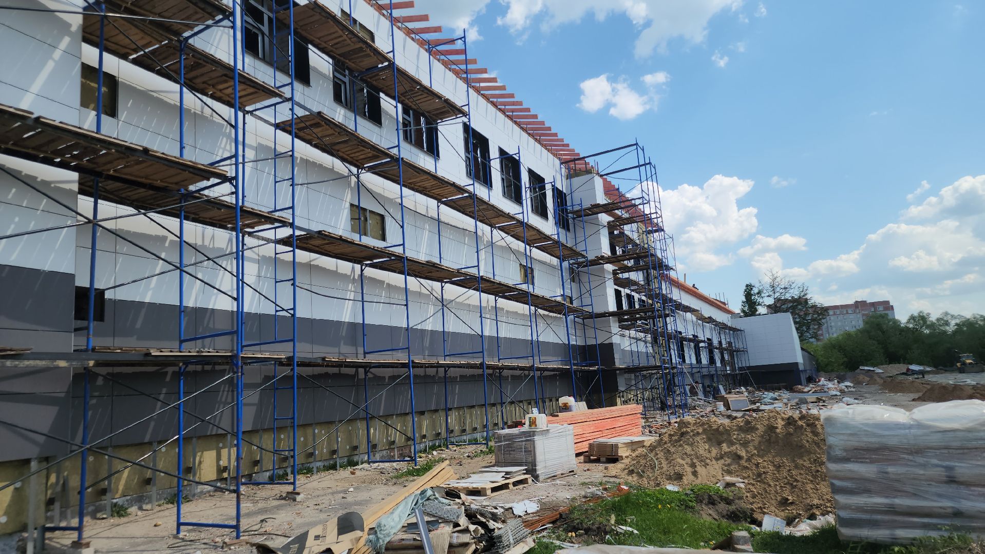 ремонт стадиона, орехово-зуево,