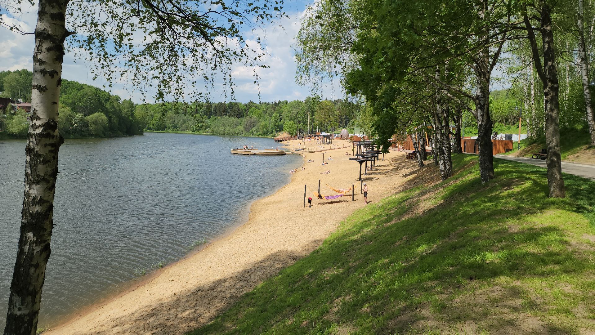 красногорск, плотина, летний сезон, лето в подмосковье,пляж,