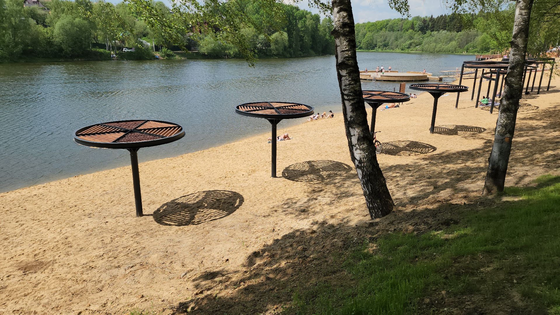 красногорск, плотина, летний сезон, лето в подмосковье,пляж,