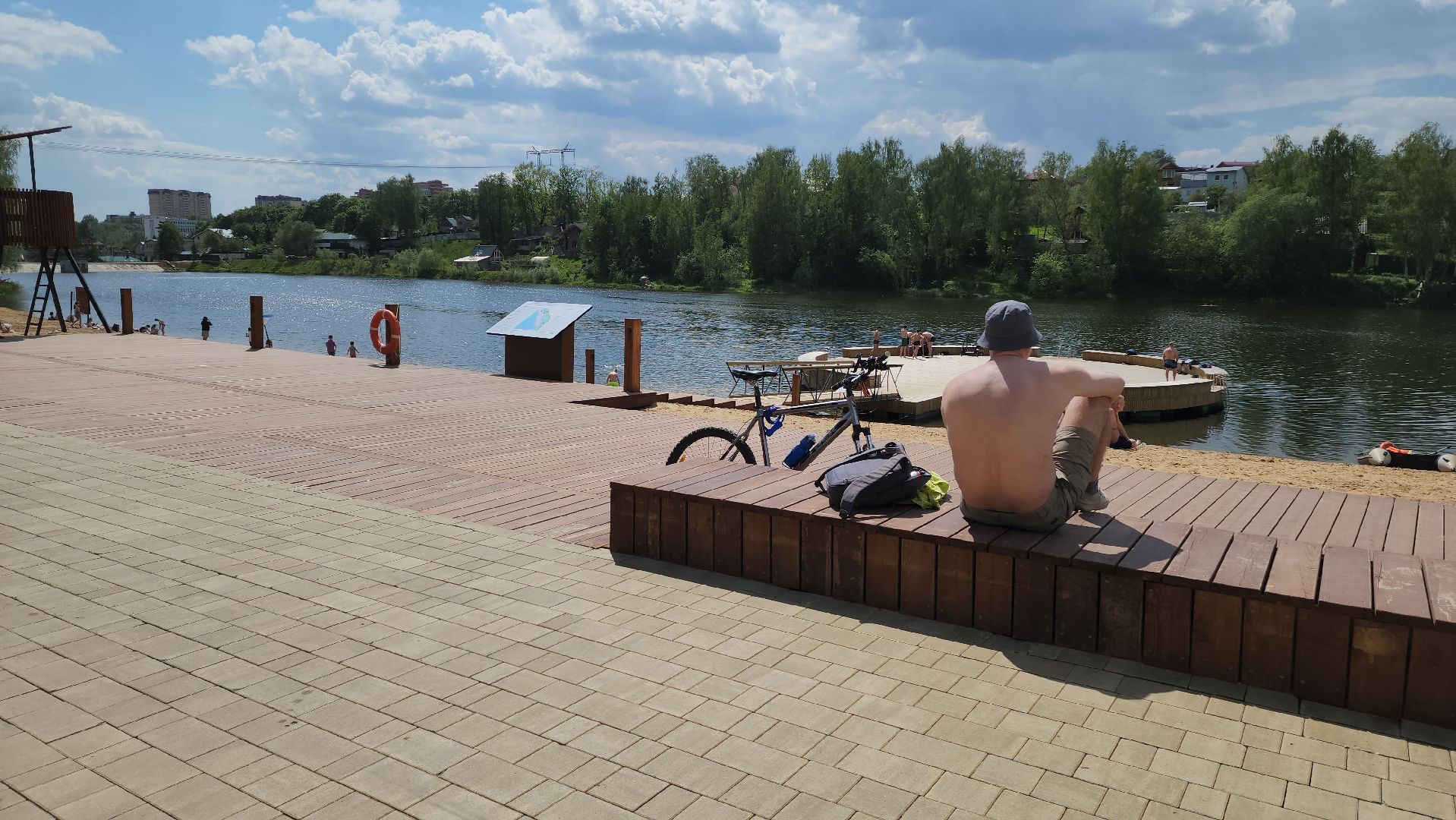 красногорск, плотина, летний сезон, лето в подмосковье,пляж,