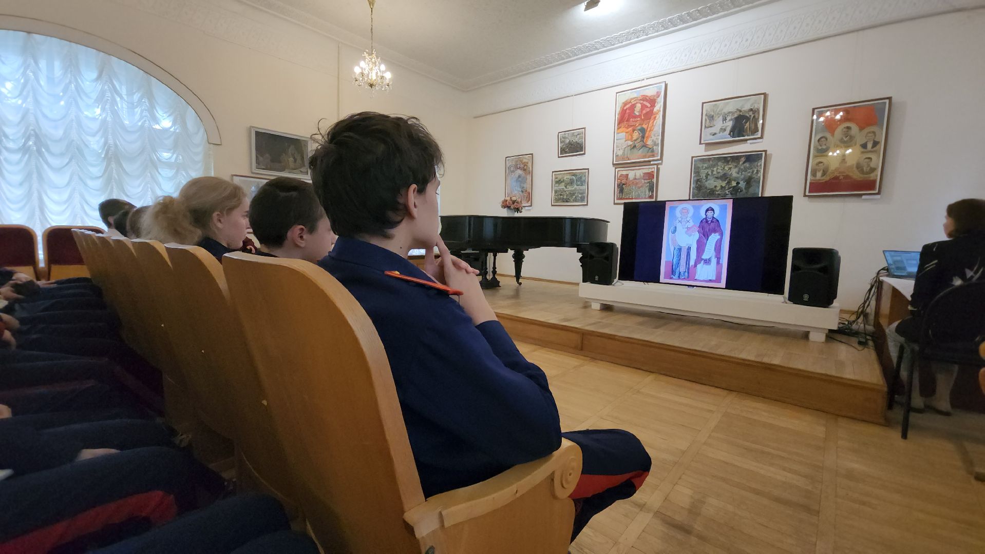 кашира, лекция, день славянской письменности и культуры, кадеты, краеведческий музей, кирилл и мефодий, русский язык, история,