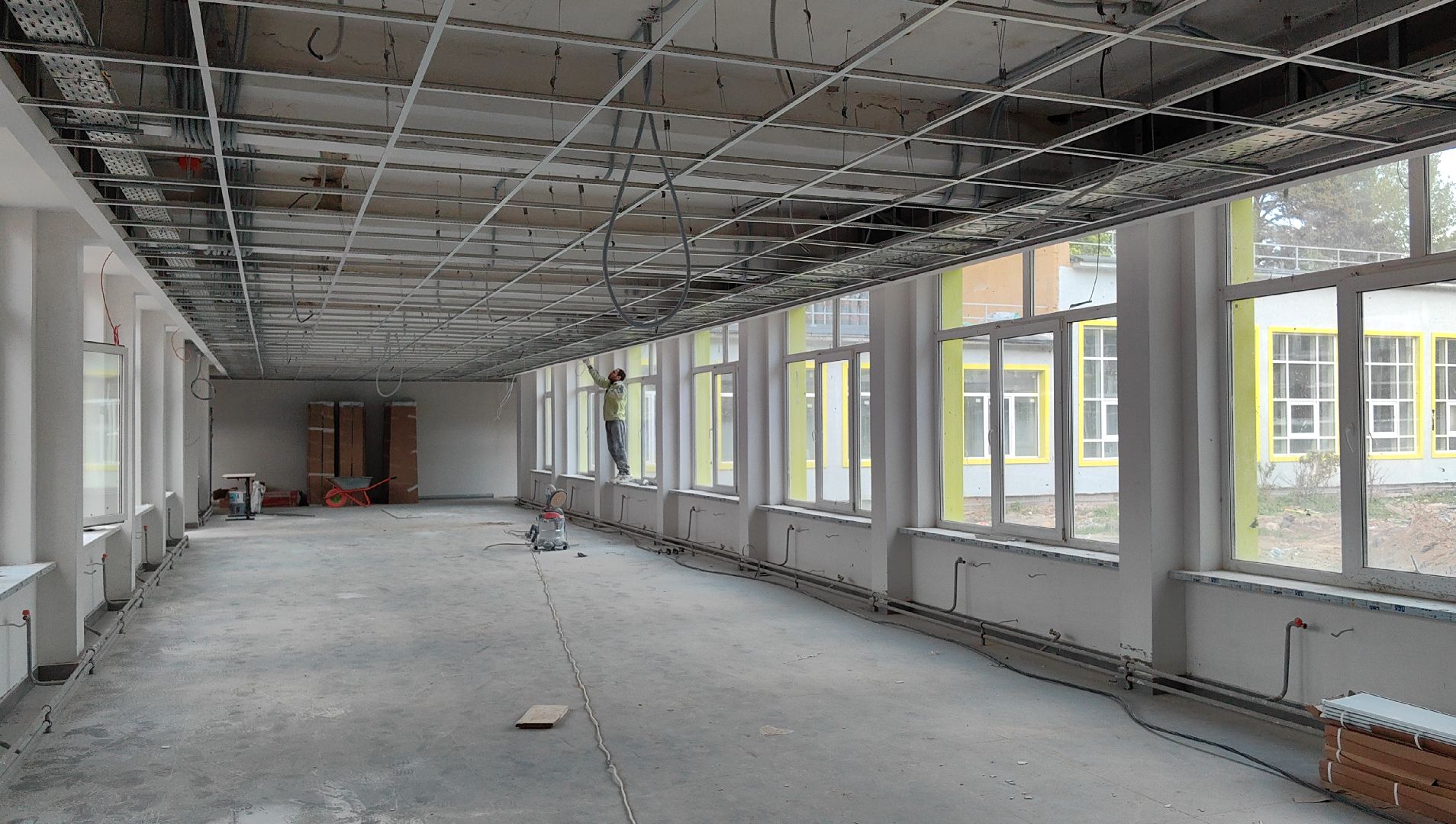 капремонт, окна, двери, демонтаж, школа,