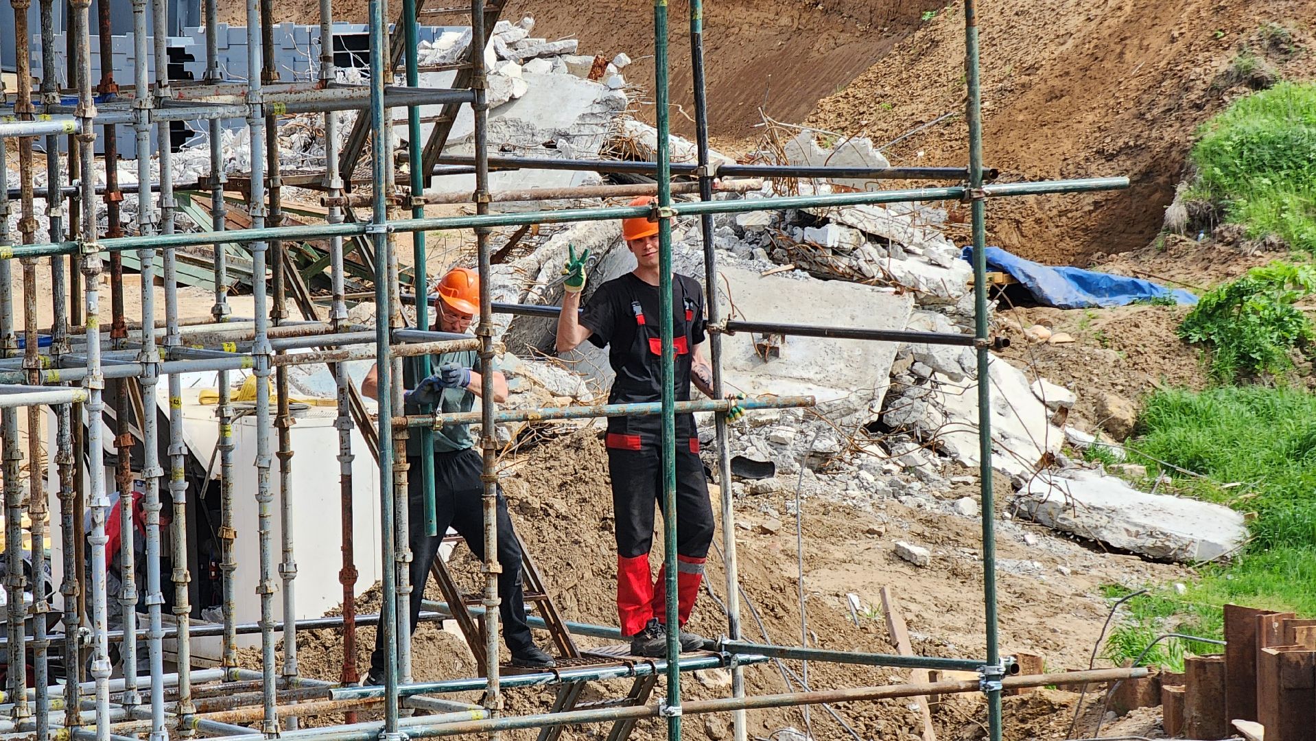 Руза, Поречье, Ремонт моста ,