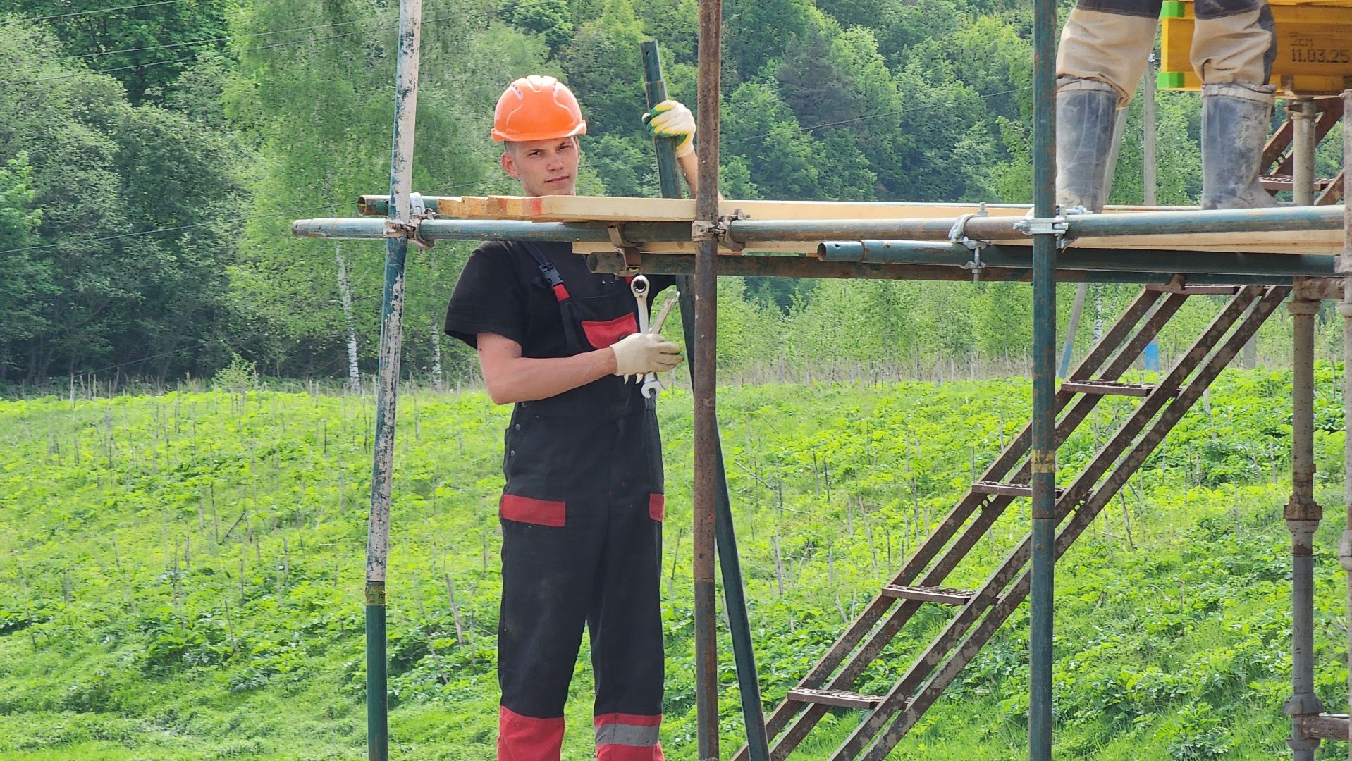 Руза, Поречье, Ремонт моста ,