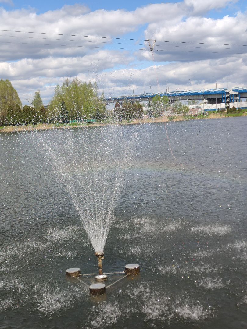 включение фонтанов, благоустройство, Дубна