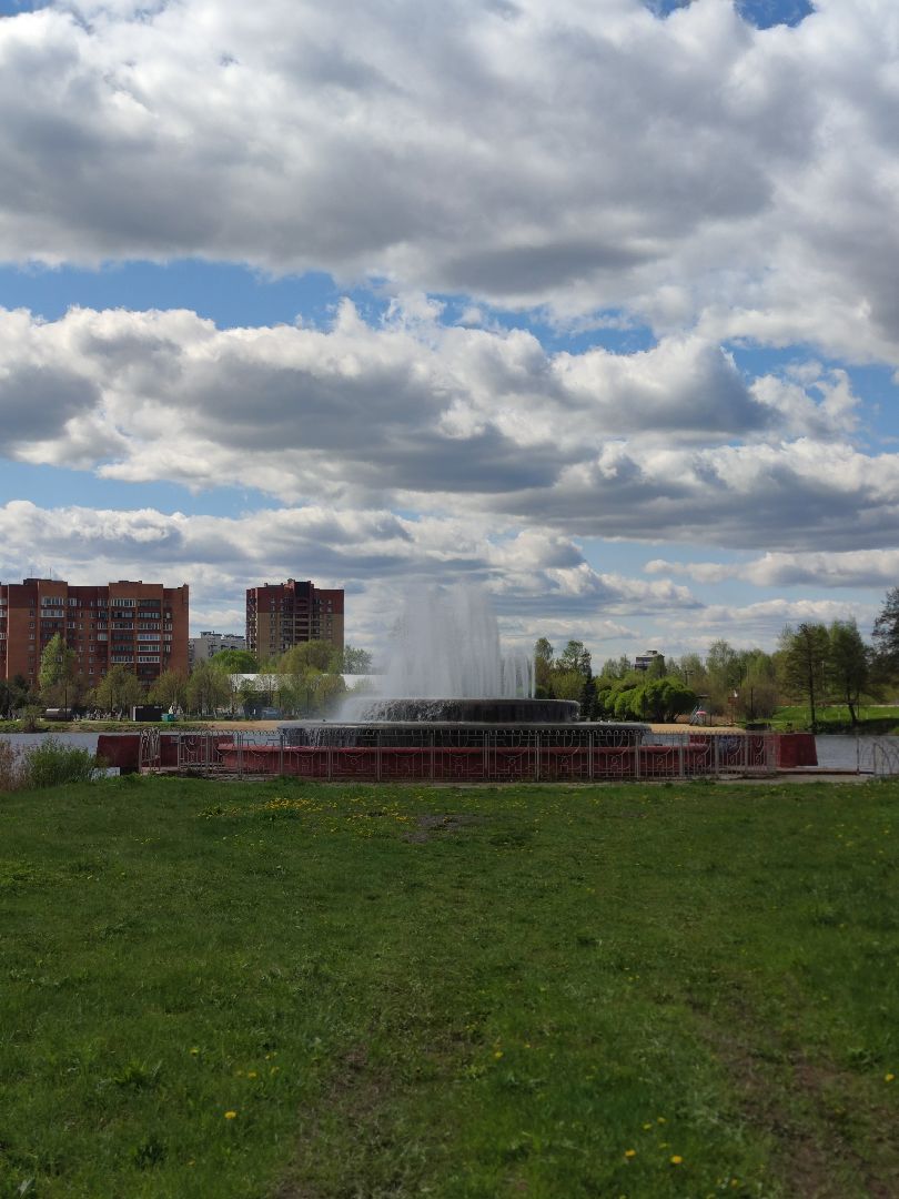 включение фонтанов, благоустройство, Дубна