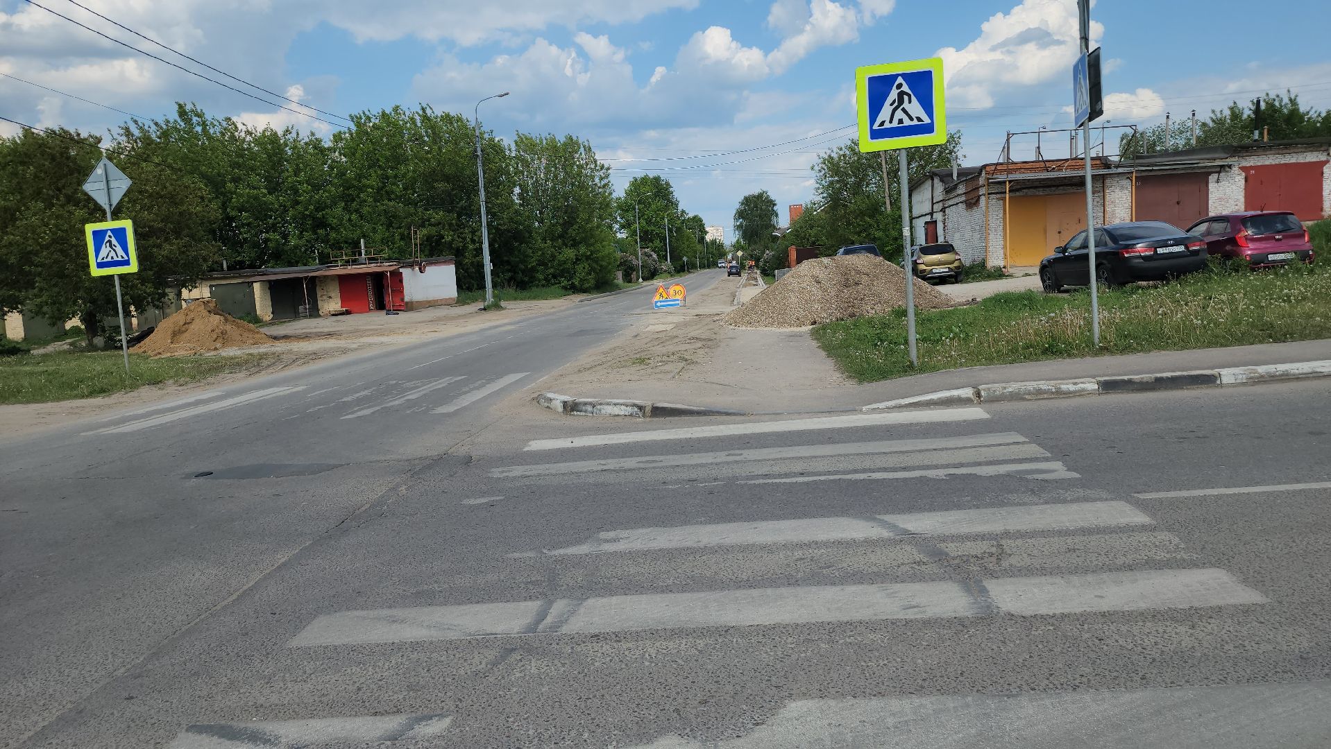 серпухов, улица подольская, улица новокольцевая, ремонт тротуаров, ремонт дорог,
