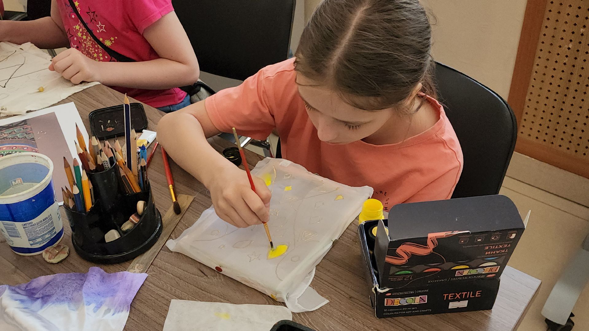 прикладное искусство, мастер-класс, Рисование на ткани, щёлково,