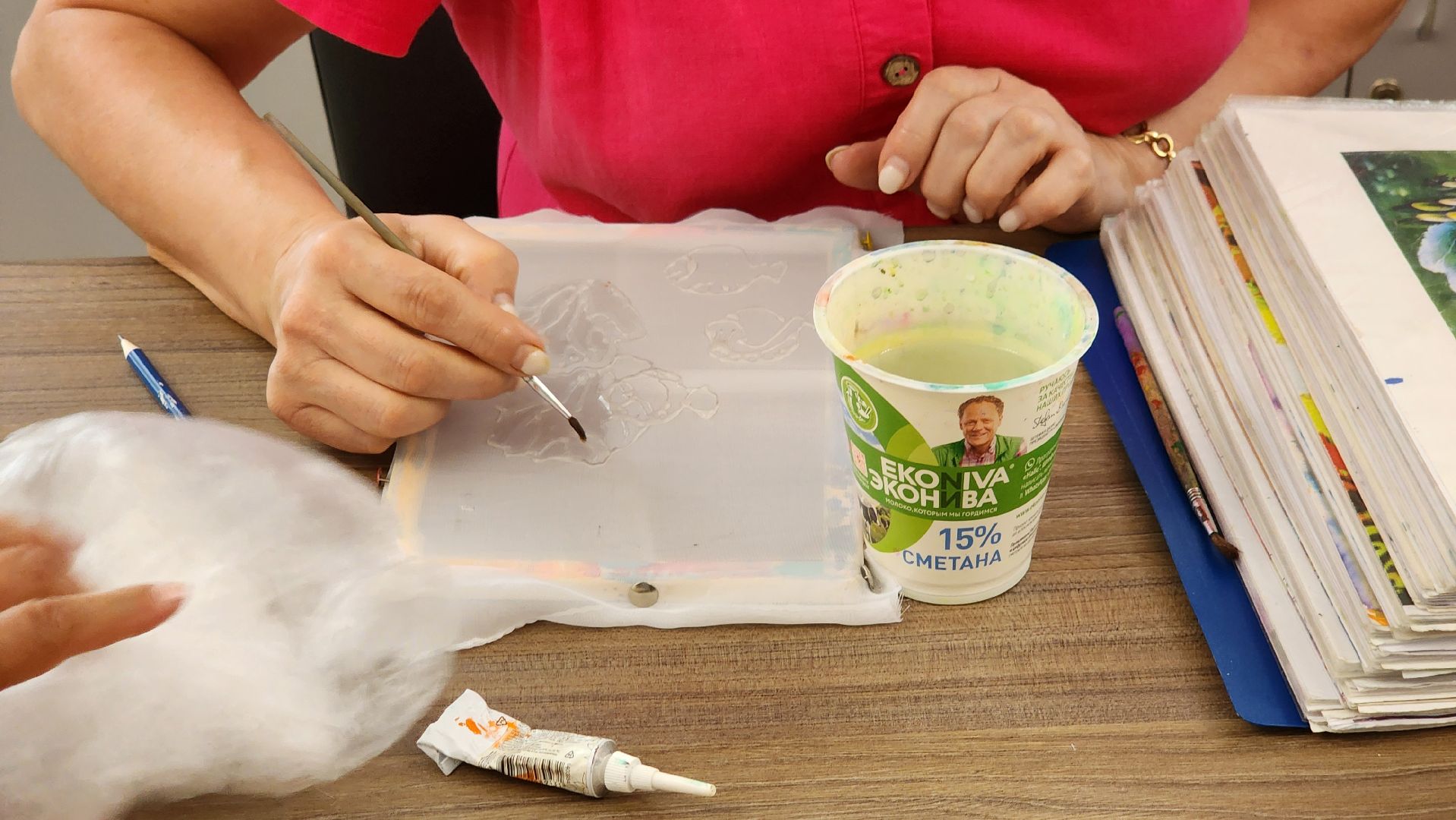 прикладное искусство, мастер-класс, Рисование на ткани, щёлково,