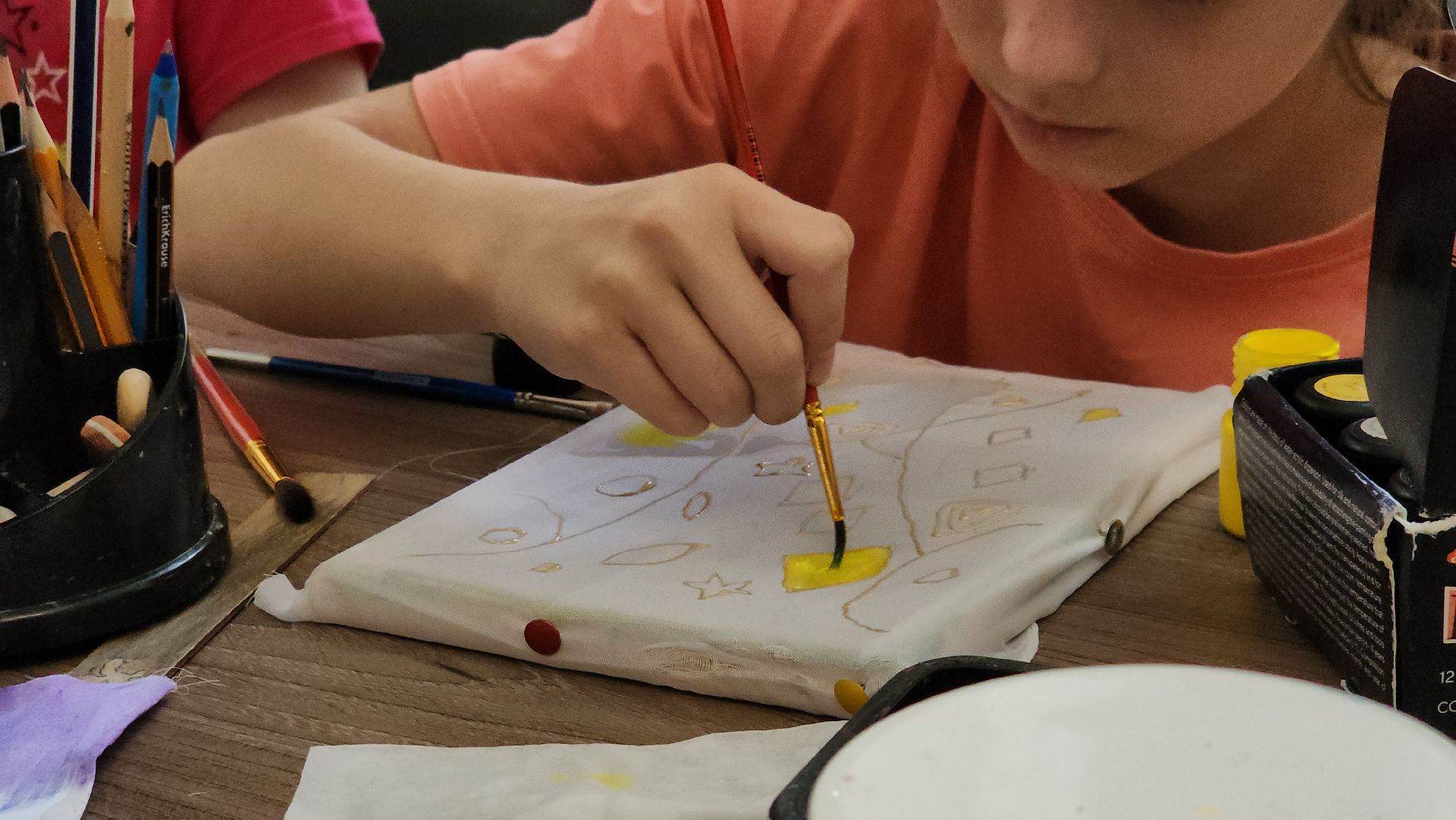 прикладное искусство, мастер-класс, Рисование на ткани, щёлково,