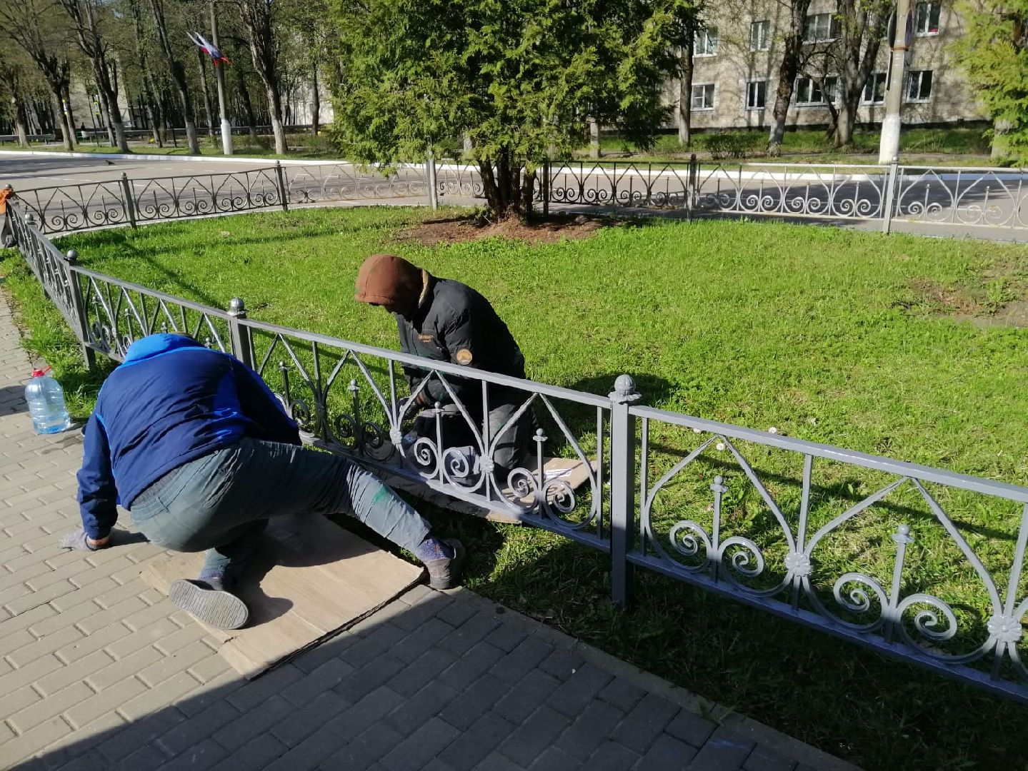 Городской округ Восход , жкх, благоустройство,покраска забора,