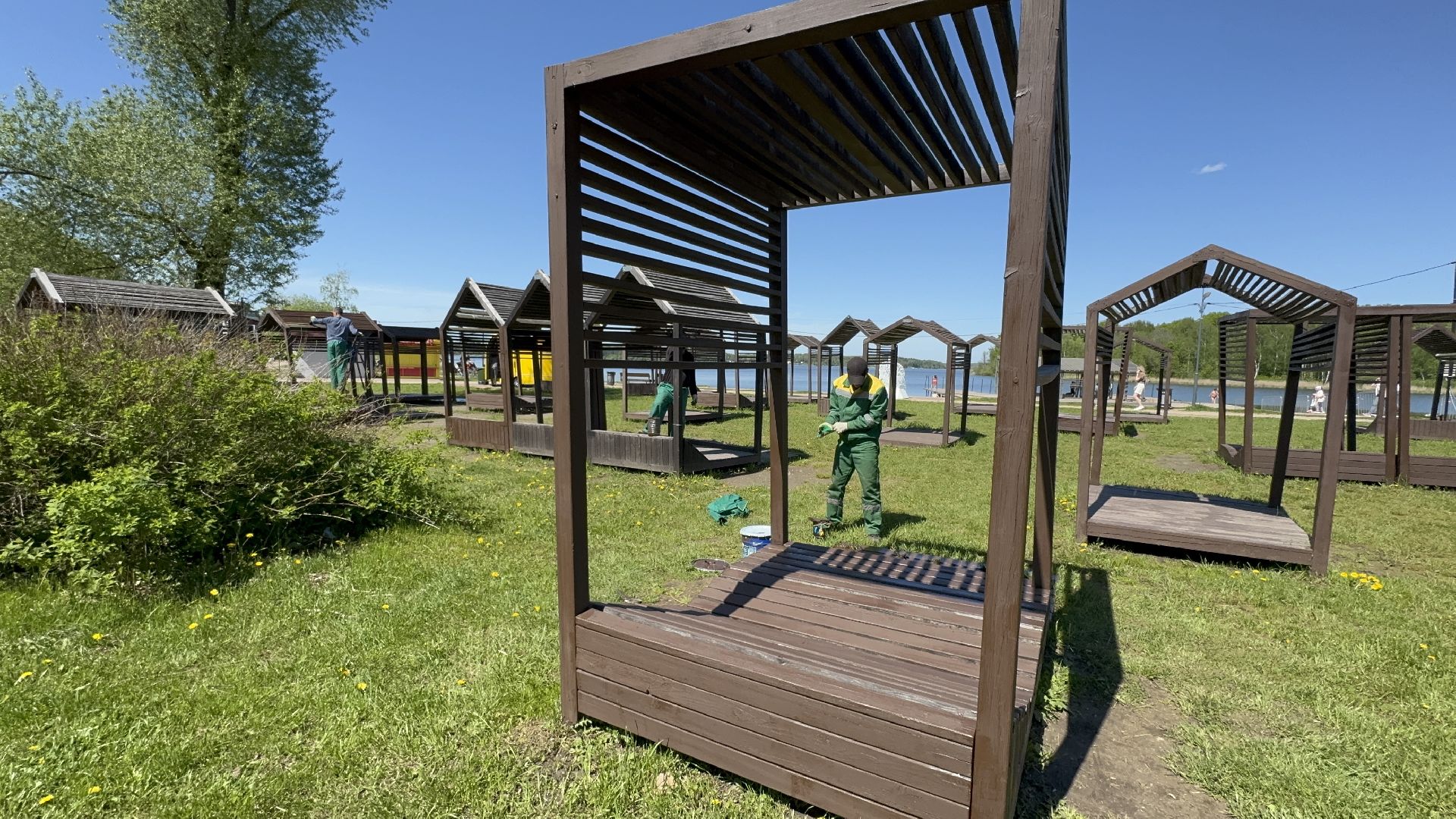 солнечногорск, летний сезон, порядок, цветы, жители,