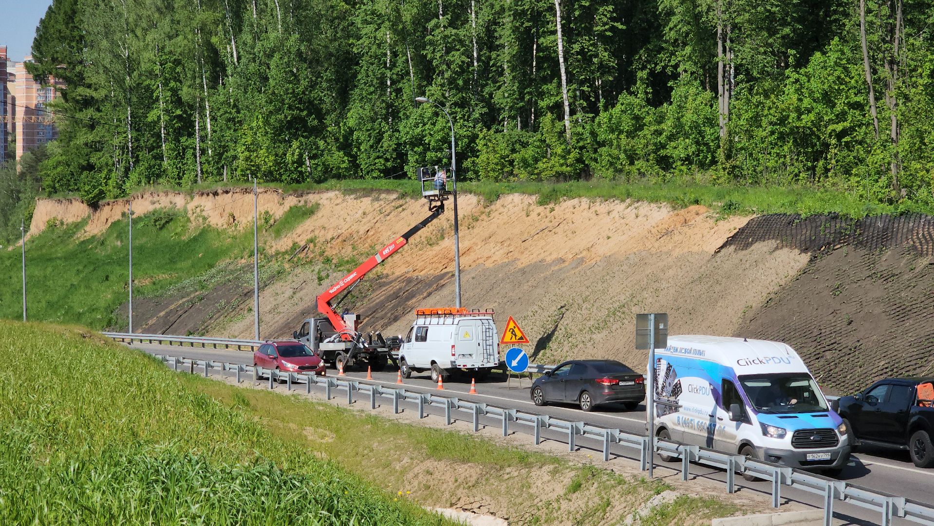 освещение, красногорск, дороги,