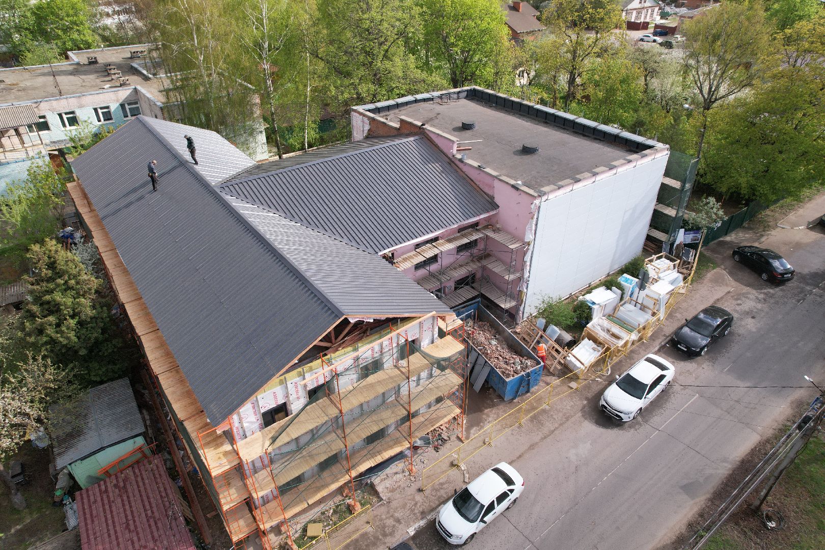 видео с коптера, школа искусств бронницы, ремонт школы искусств,