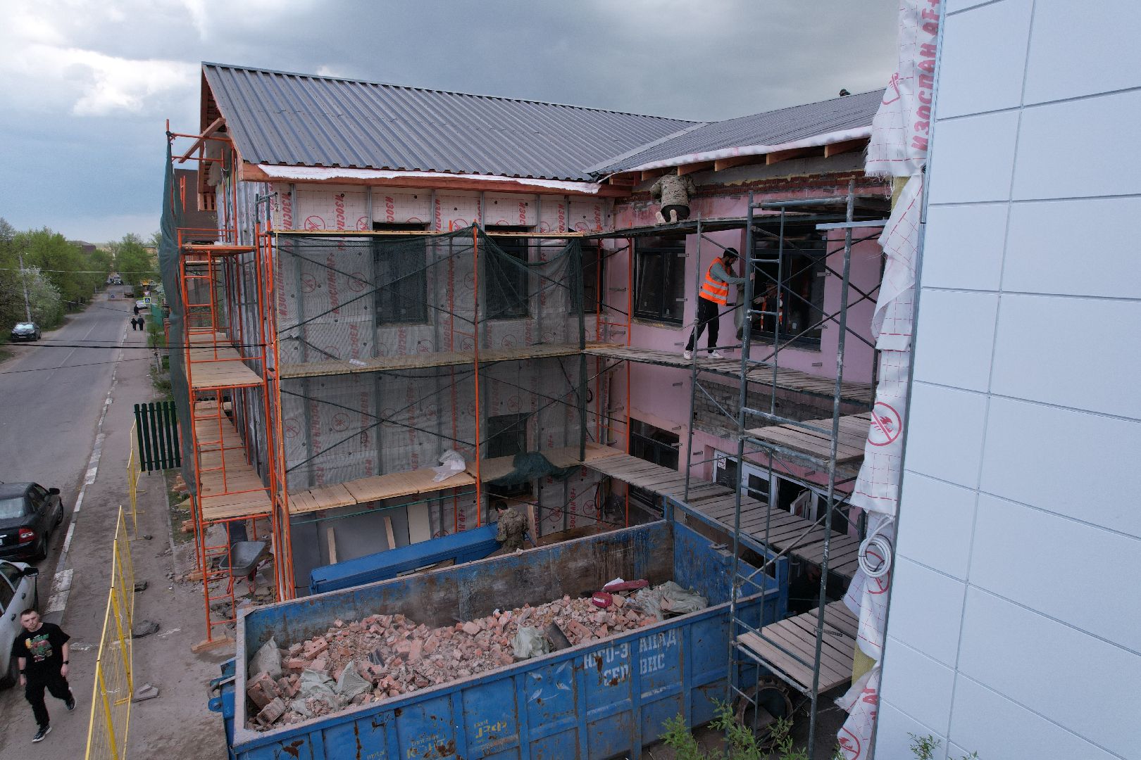 видео с коптера, школа искусств бронницы, ремонт школы искусств,