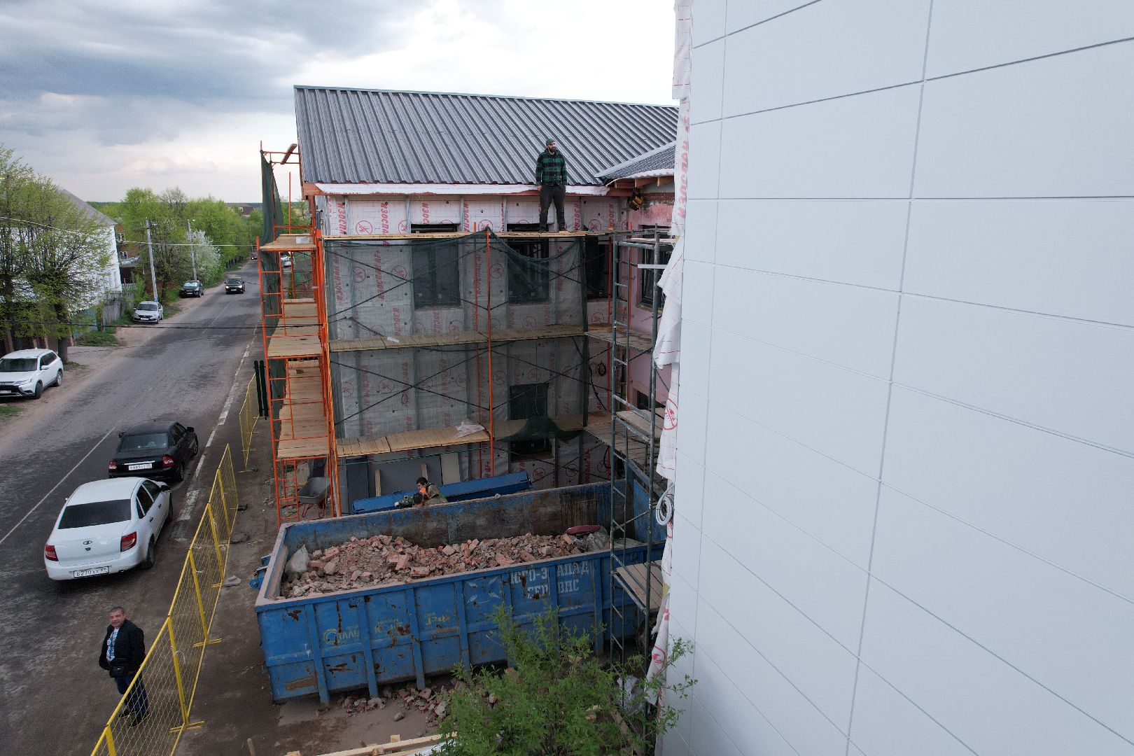 видео с коптера, школа искусств бронницы, ремонт школы искусств,