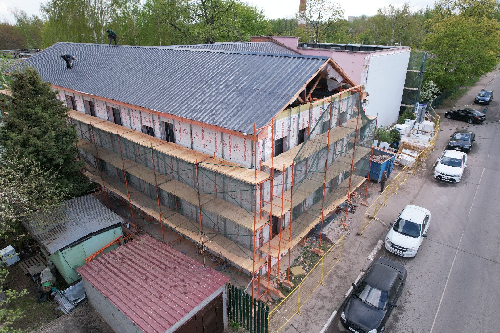 видео с коптера, школа искусств бронницы, ремонт школы искусств,