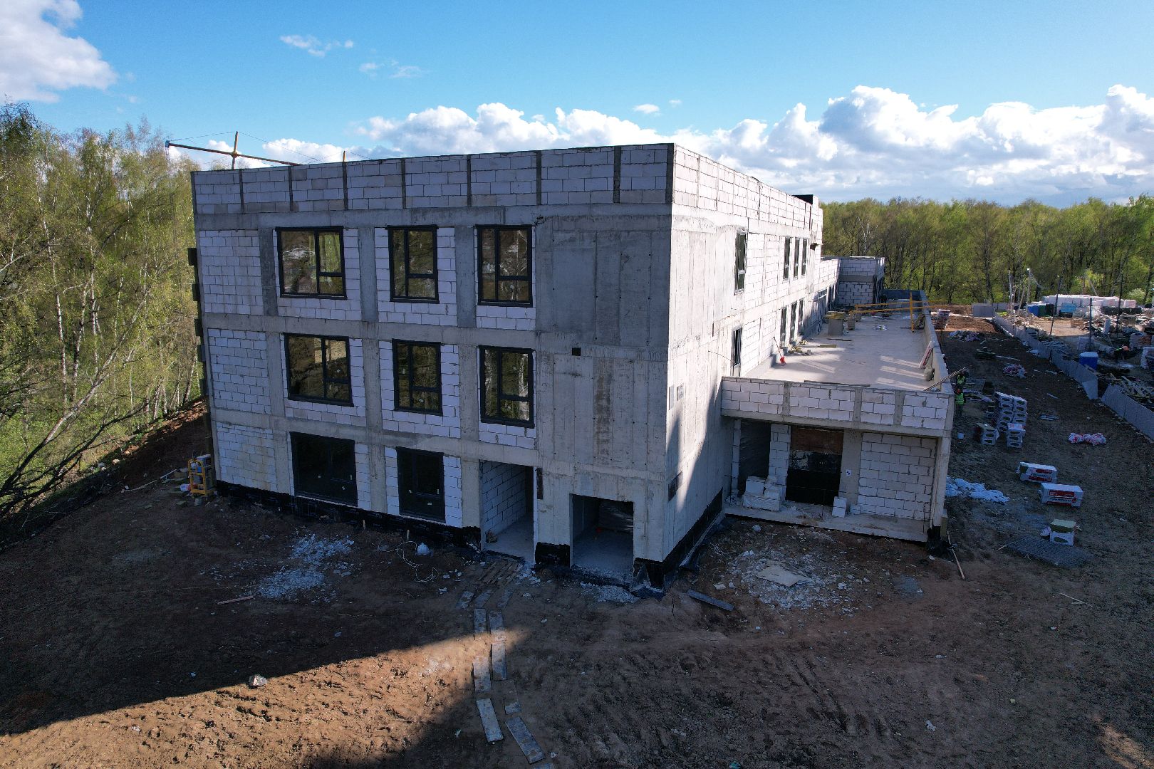 видео с коптера, детский сад в ленинском, жк пригород лесное,