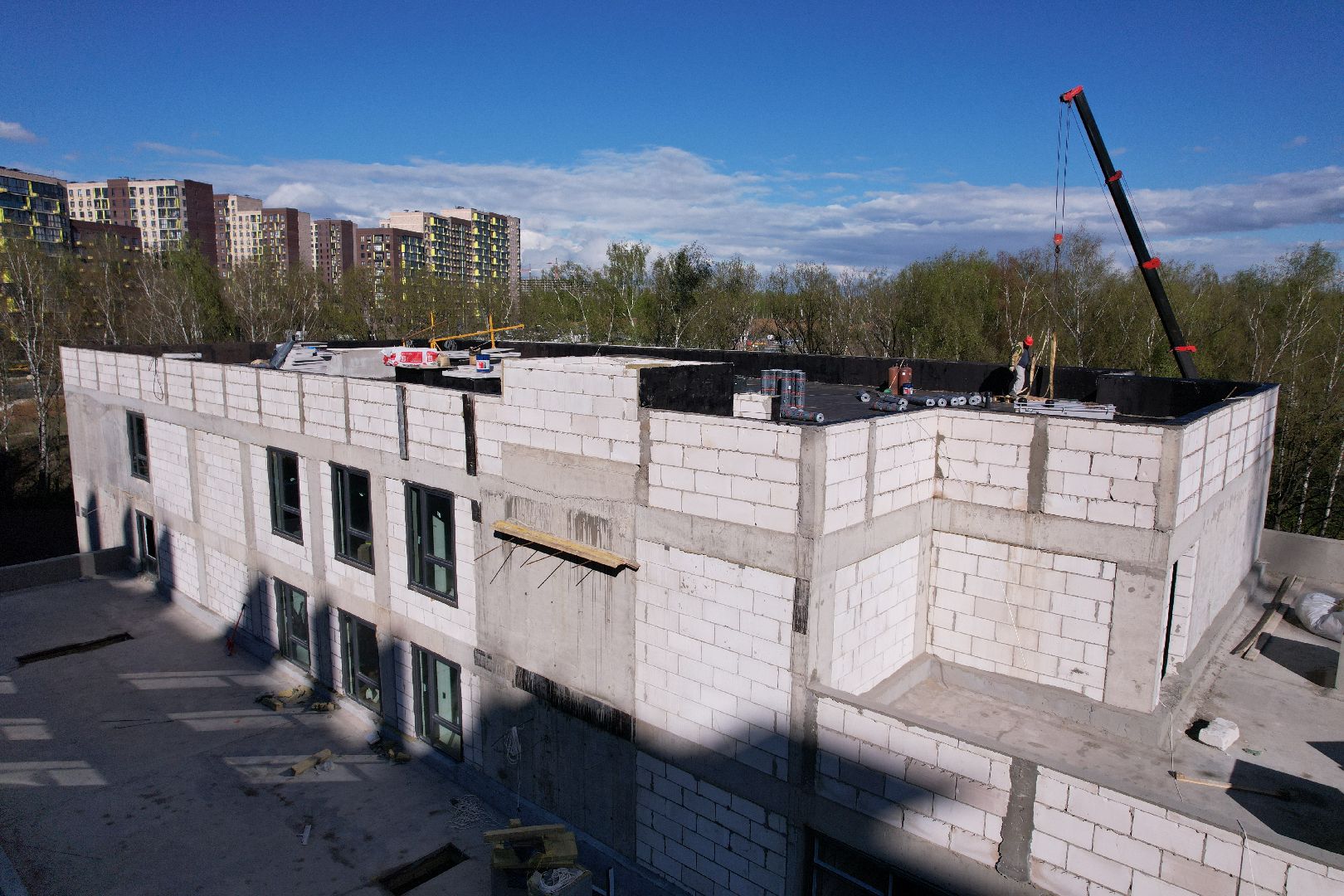 видео с коптера, детский сад в ленинском, жк пригород лесное,