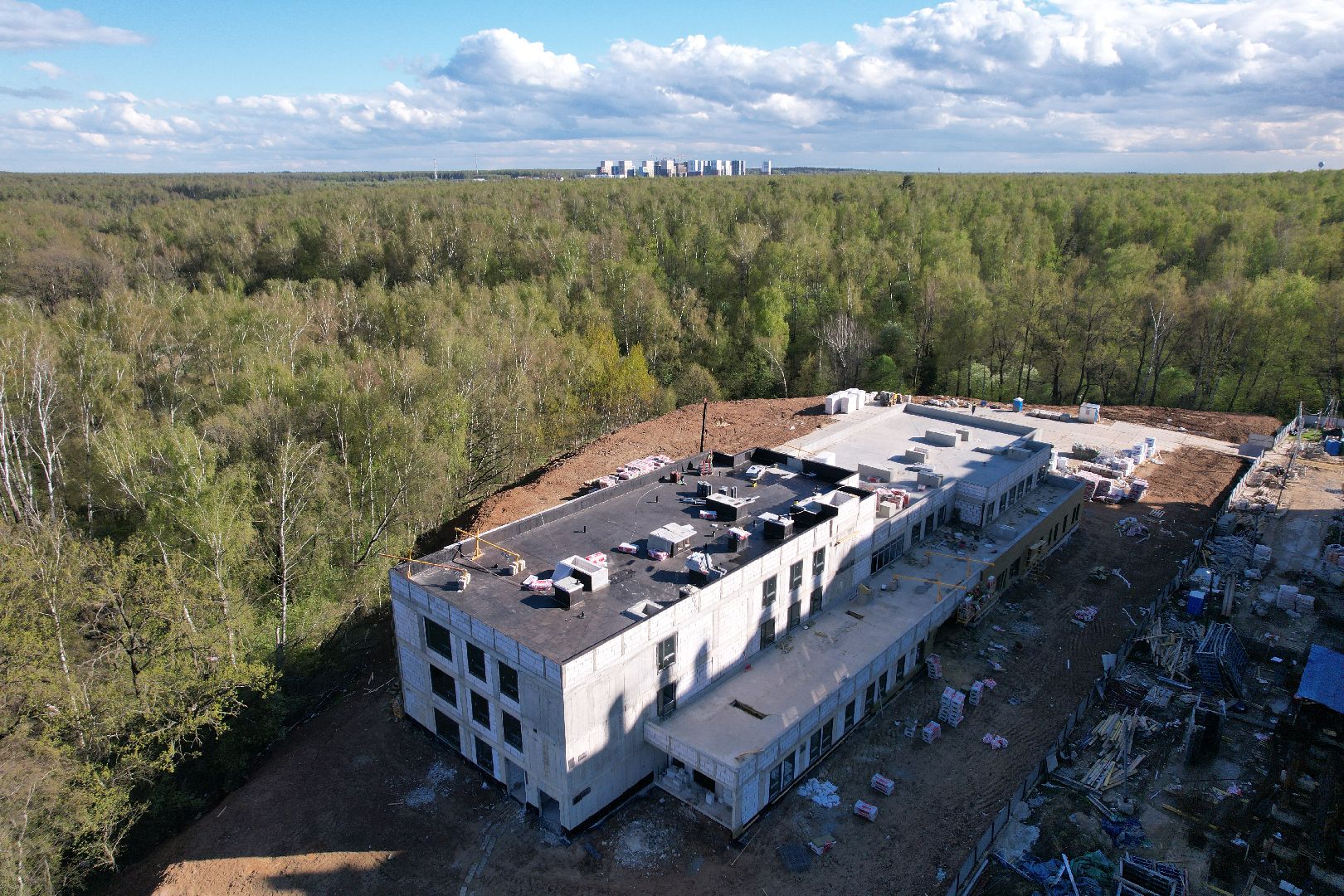 видео с коптера, детский сад в ленинском, жк пригород лесное,