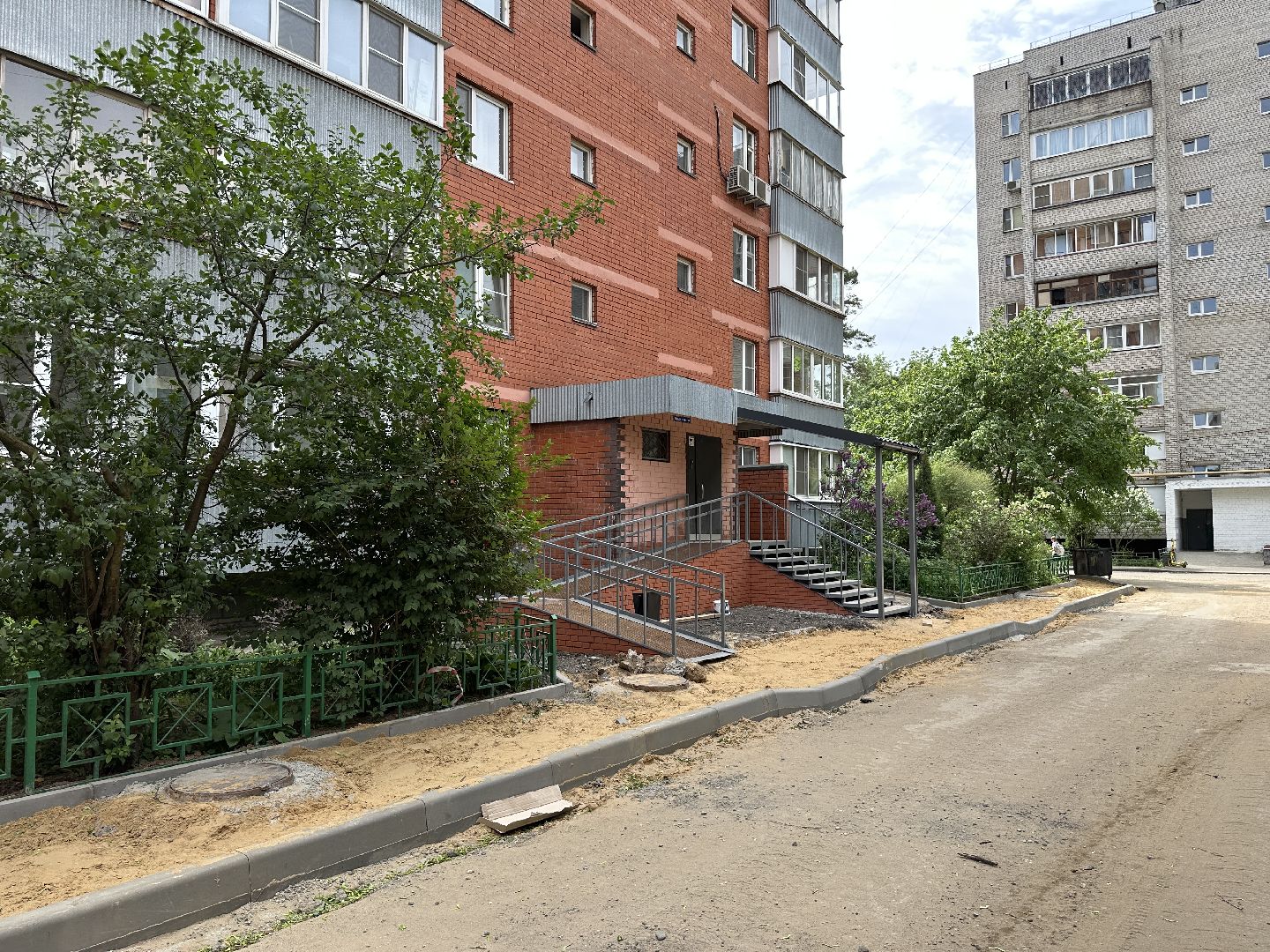 пушкино, благоустройство, парковочные места, пешеходная дорожка,