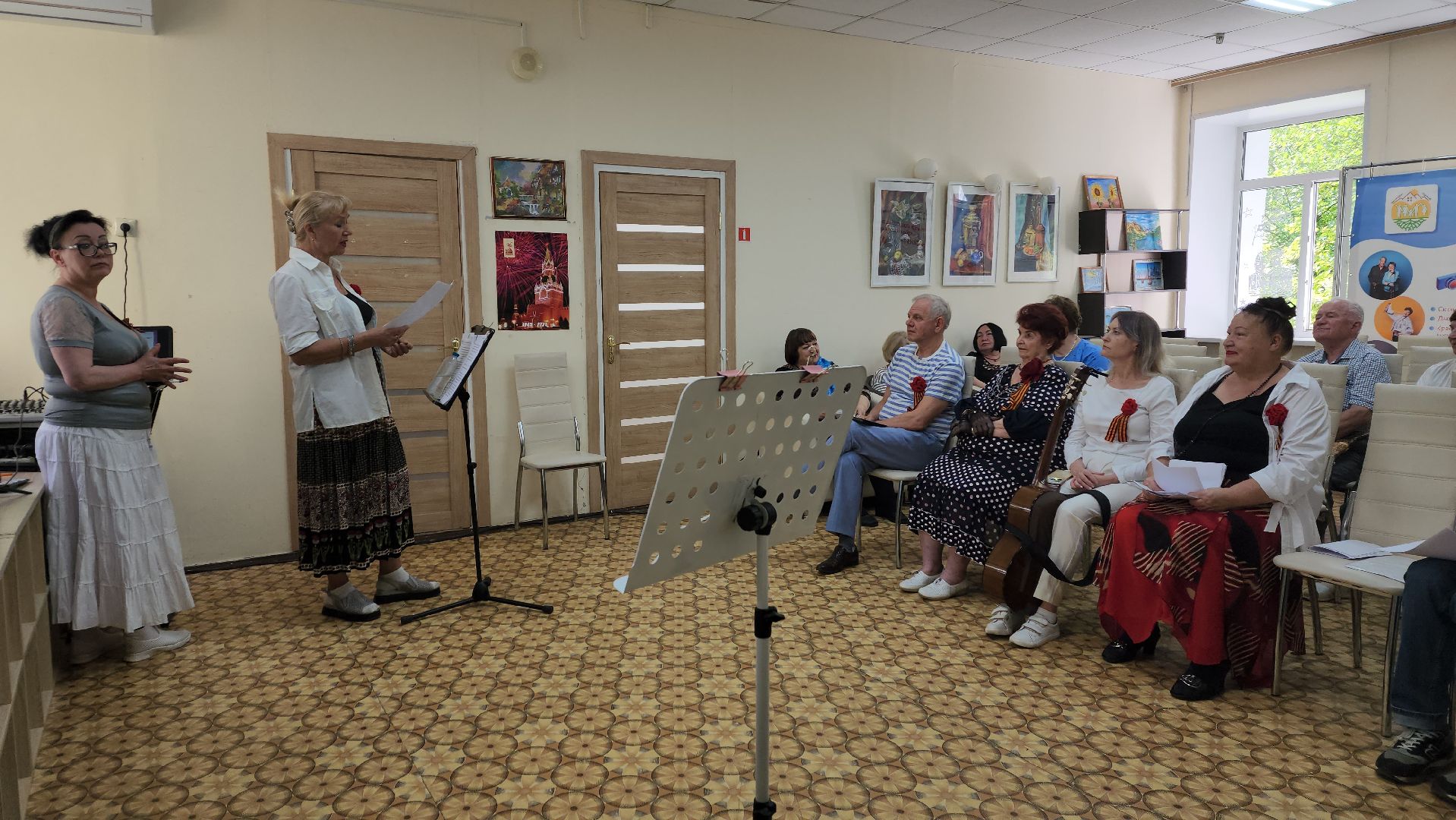 пушкино, центр социального обслуживания, 80 - летие победы, поэтический вечер, стихи о вов, песни победы, песни под гитару,активное долголетие,вертикалки,