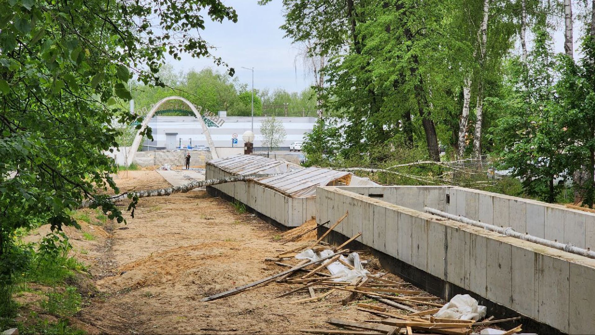 Дмитров, Парк Березовая роща, Реконструкция фонтана, Минблаго,