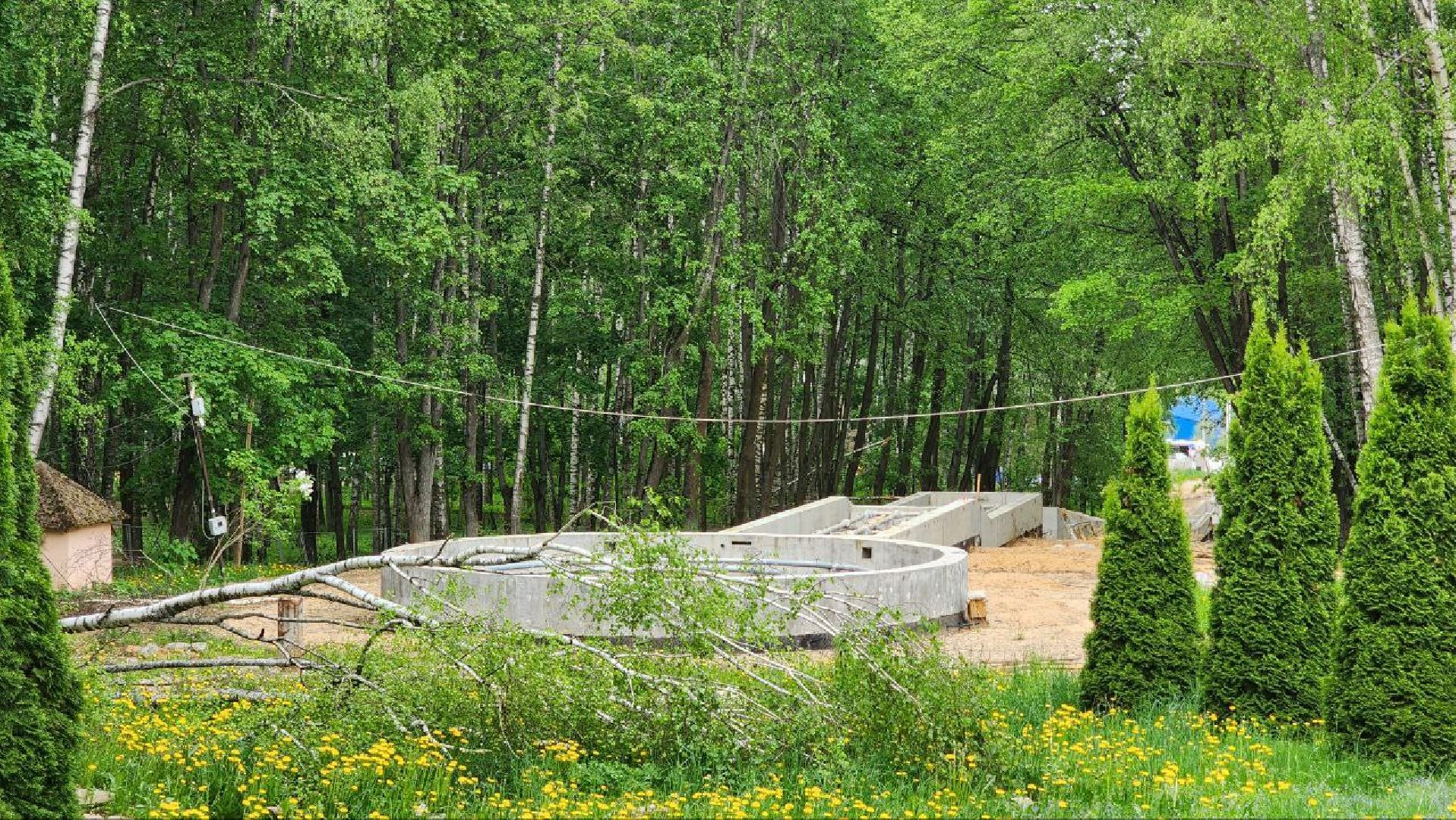 Дмитров, Парк Березовая роща, Реконструкция фонтана, Минблаго,