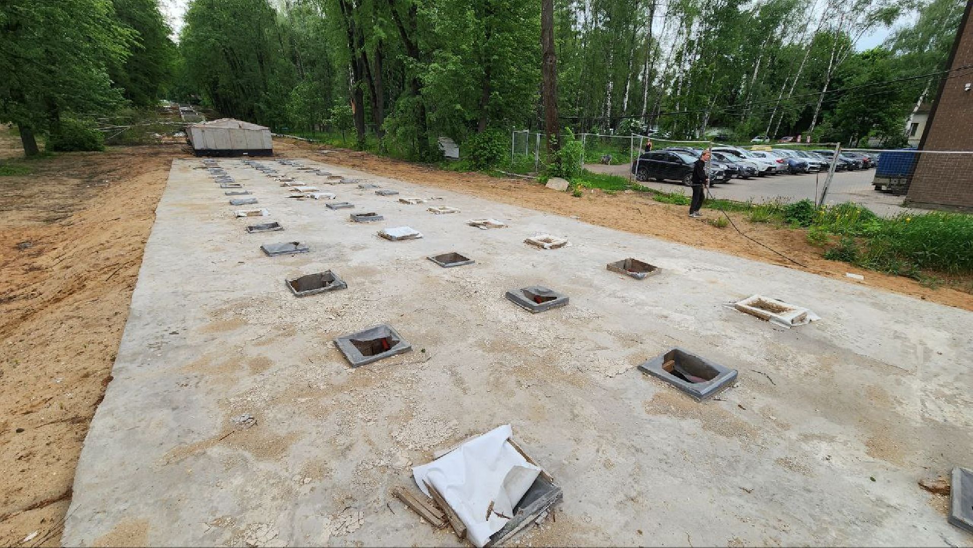 Дмитров, Парк Березовая роща, Реконструкция фонтана, Минблаго,