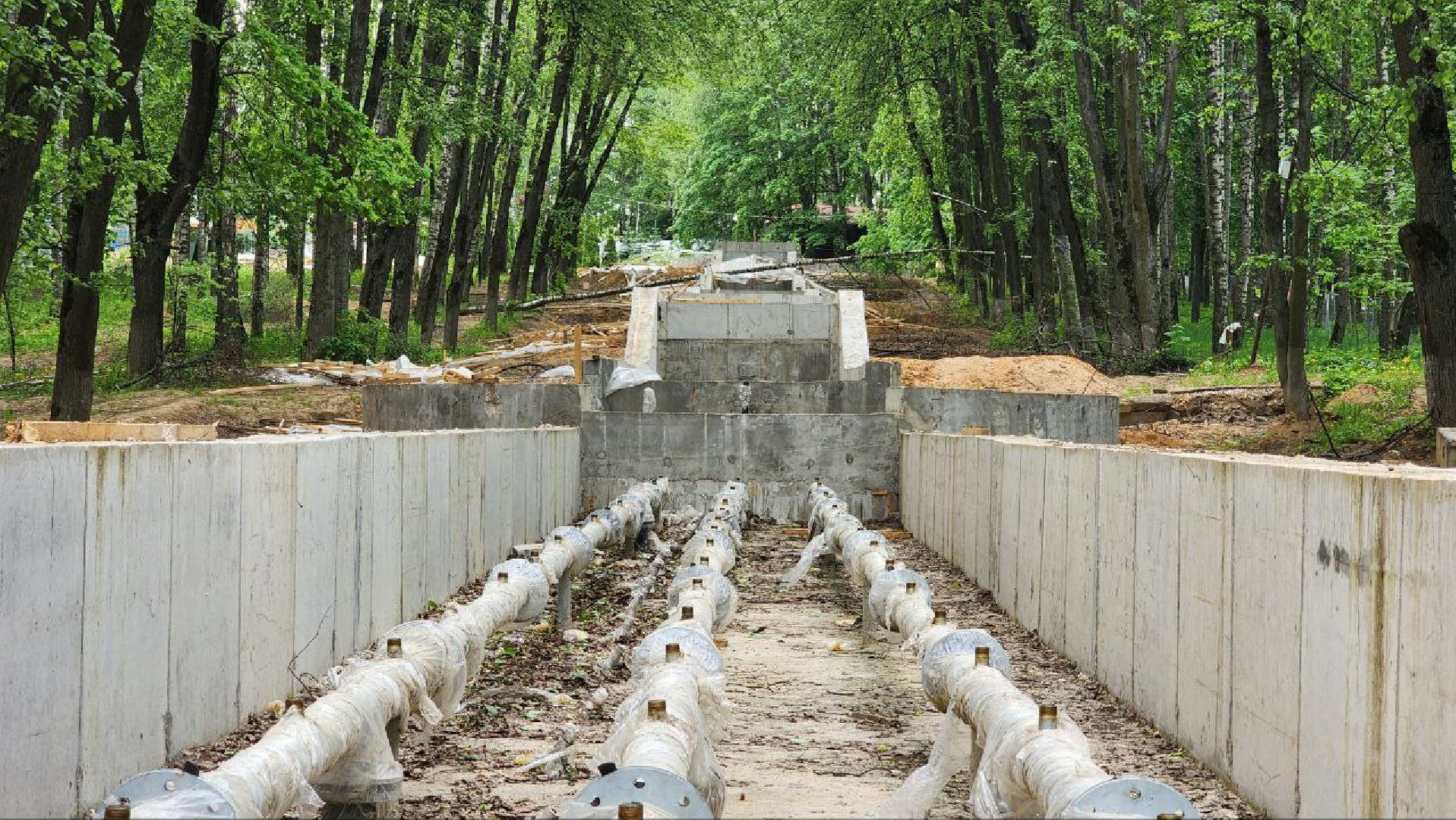 Дмитров, Парк Березовая роща, Реконструкция фонтана, Минблаго,