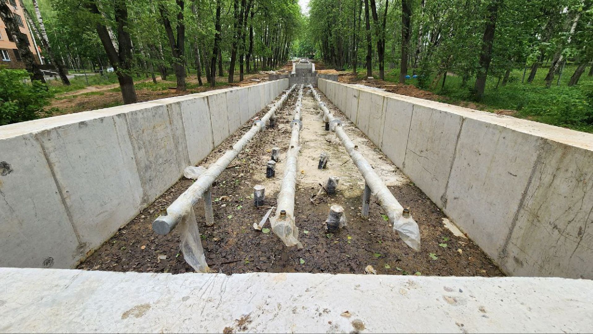 Дмитров, Парк Березовая роща, Реконструкция фонтана, Минблаго,