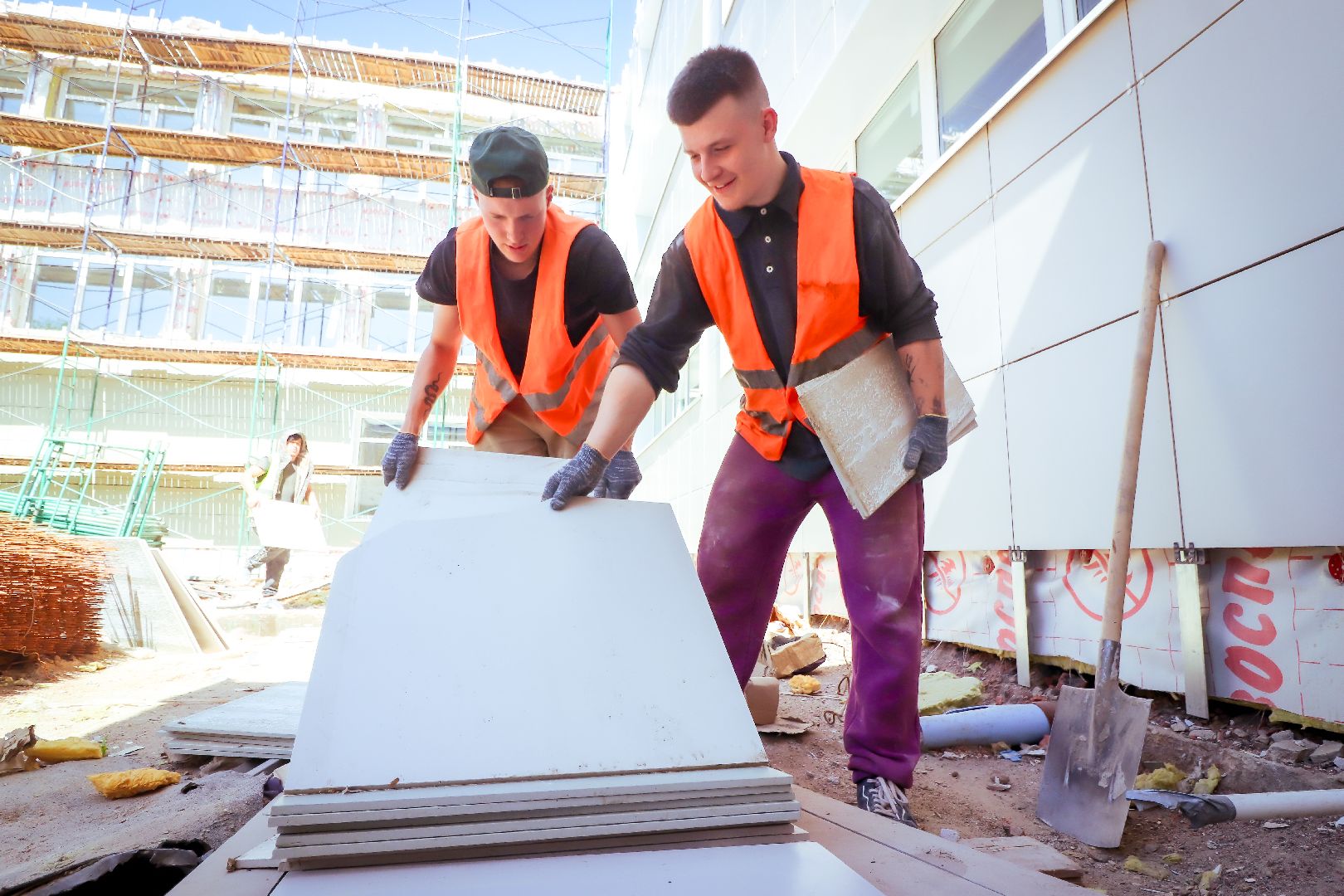 клин, общество, строительство, ремонт школы,