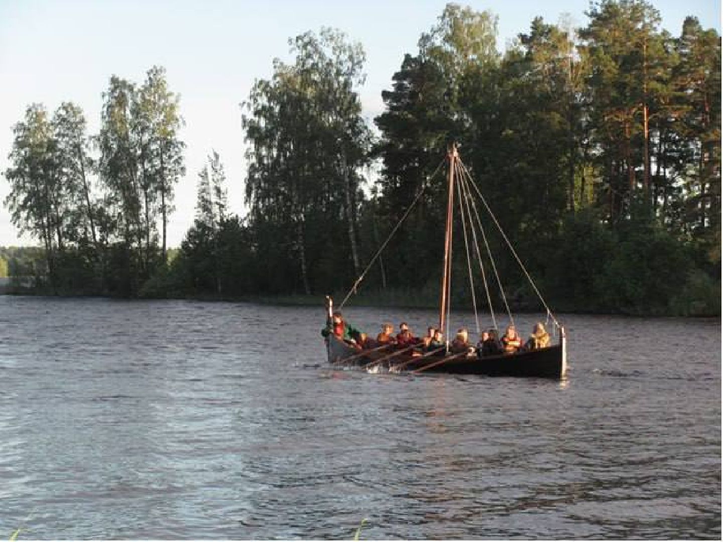 Подольск, ладья,викинги, реконструкция