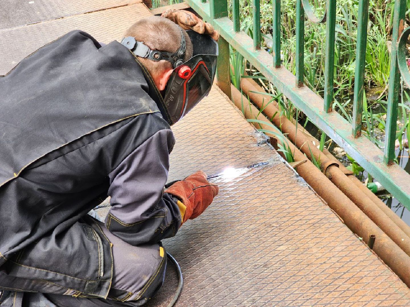 солнечногорск, мост, ремонт, жители , рабочие,